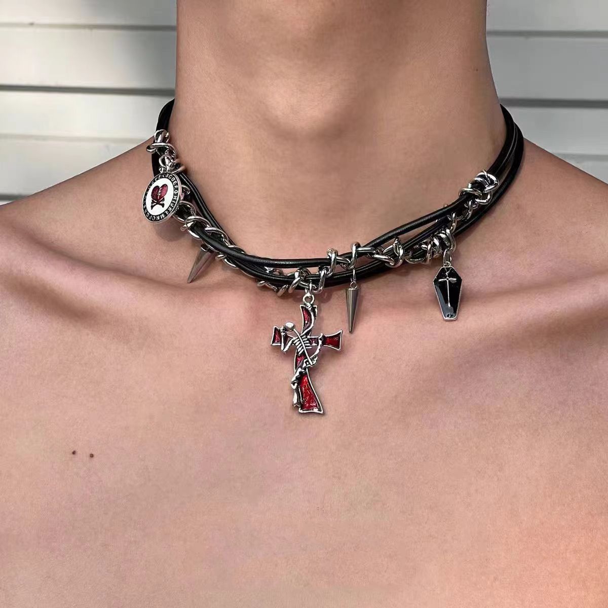 Japanese Brand × Jewelry Retro punk necklace Size ONE SIZE - 1 Thumbnail
