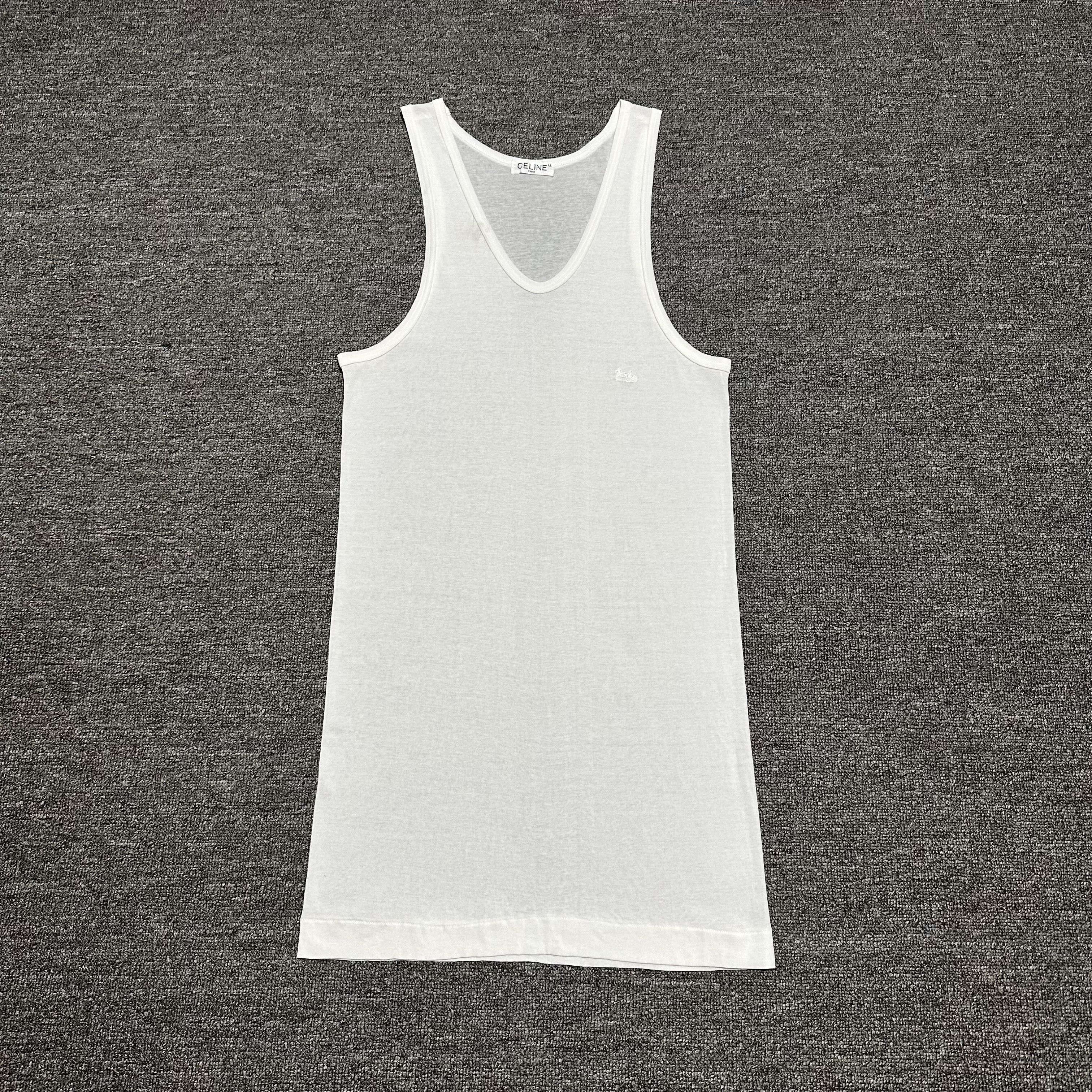 Celine Vintage Celine Tank Tops Size L / US 10 / IT 46 - 1 Thumbnail