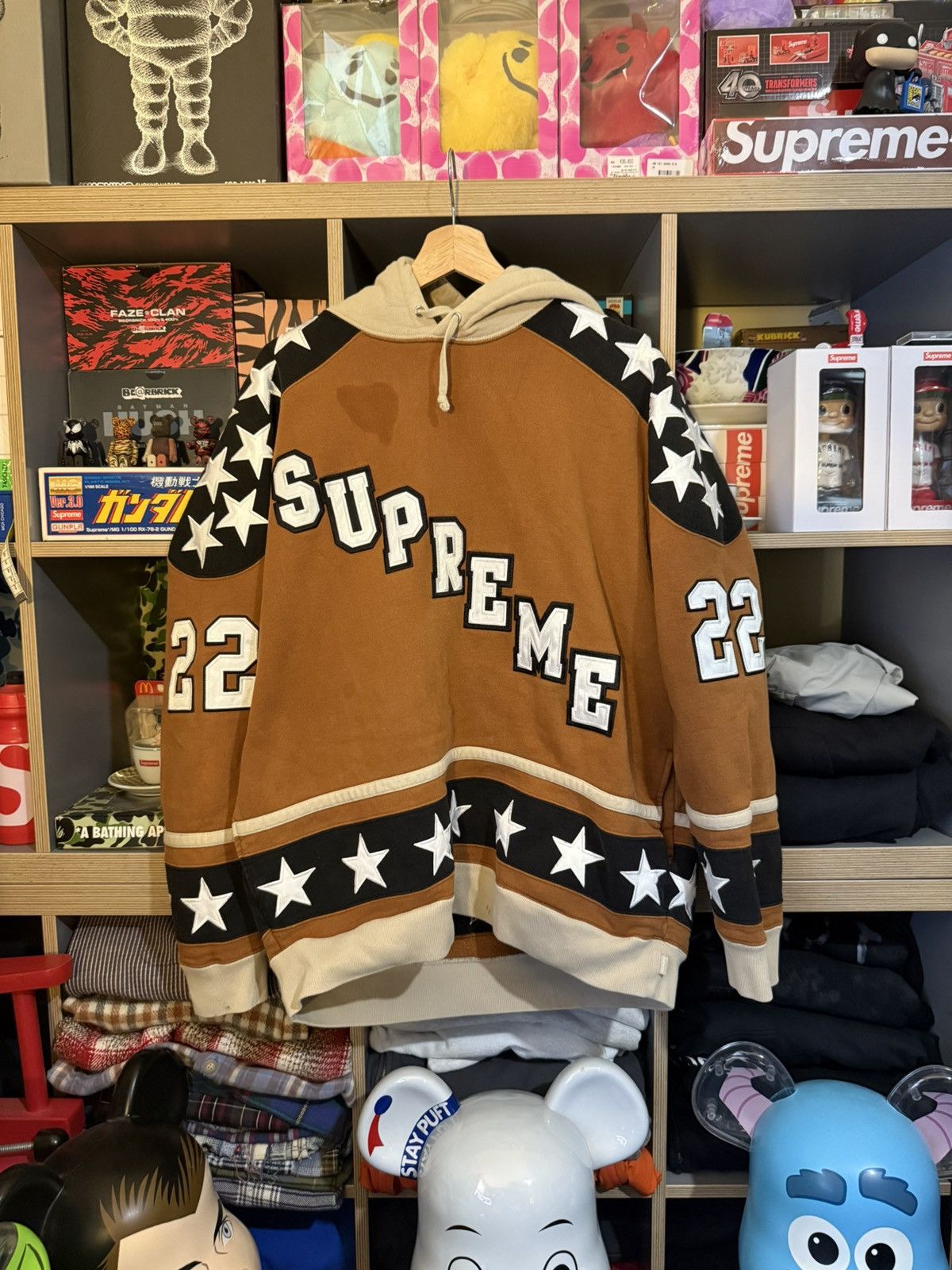 Supreme Supreme Brown Hockey Hoodie FW22 Size US L / EU 52-54 / 3 - 1 Thumbnail