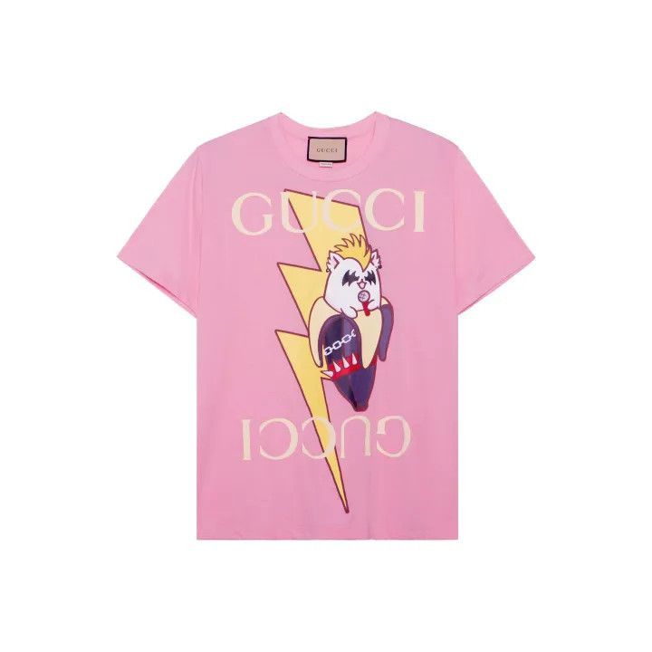 Gucci Gucci Love Parade Cartoon Pink T-Shirt-2507 Size S / US 4 / IT 40 - 7 Thumbnail