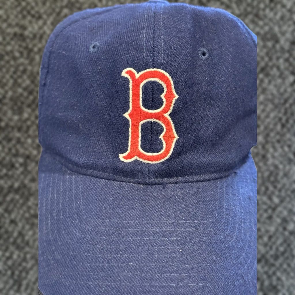 Vintage VINTAGE The G Cap Red Sox Blue Wool Blend SnapBack Hat Cap 90s Sports Mens One Size Blue Size ONE SIZE - 1 Thumbnail