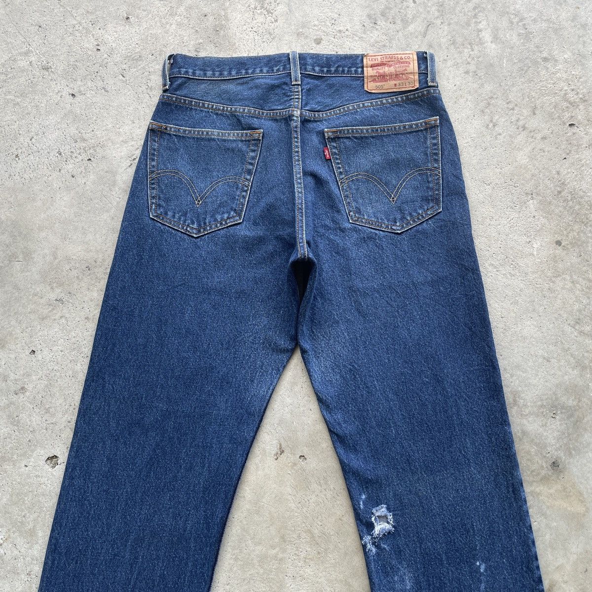 Levi's W32x29 Vintage Levi’s 505 THRASHED Jeans Pants Denim Size US 32 / EU 48 - 10 Thumbnail