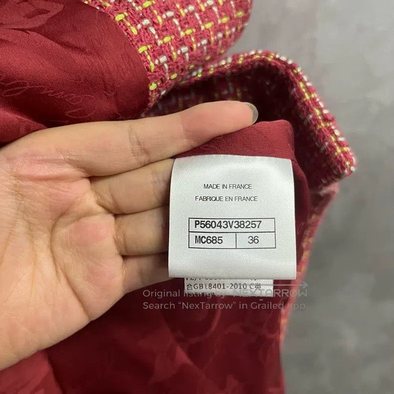 Chanel Chanel Brick-red single-breasted lapel jacket Size XS / US 0-2 / IT 36-38 - 3 Thumbnail
