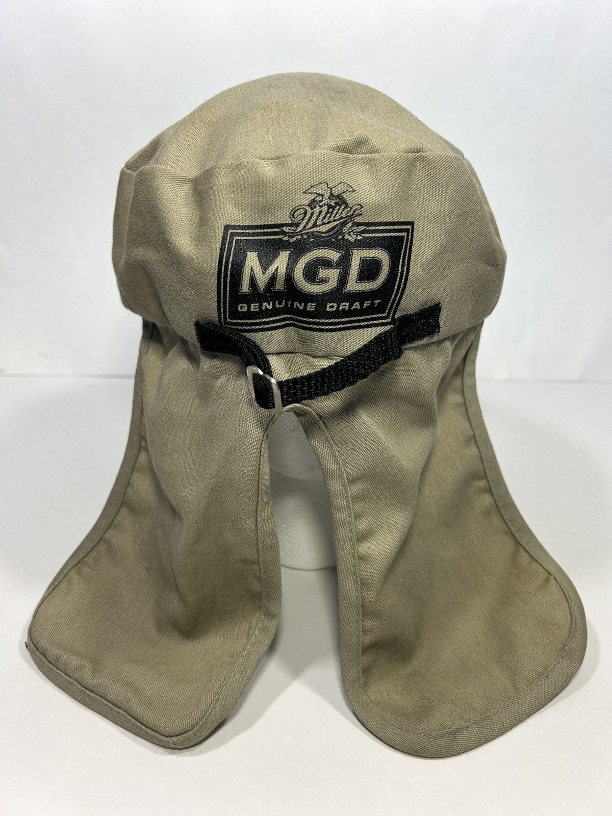 Vintage Vintage Miller Lite Tan Ear Flap Hat Size: One Size Size ONE SIZE - 3 Thumbnail