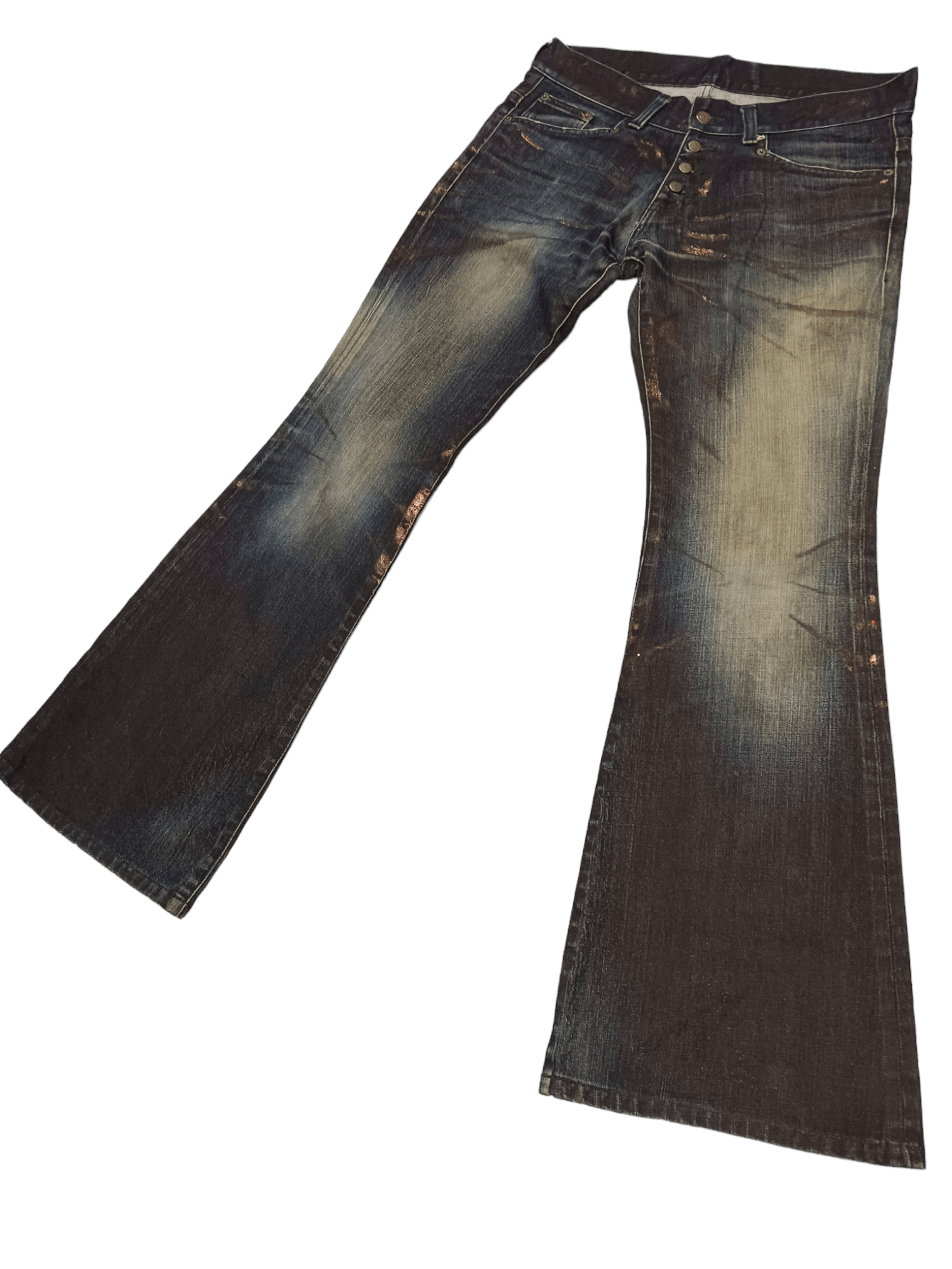 Tornado Mart Rare!!! Tornado Mart Seditionaries Super Flare Jeans Size US 33 - 1 Thumbnail