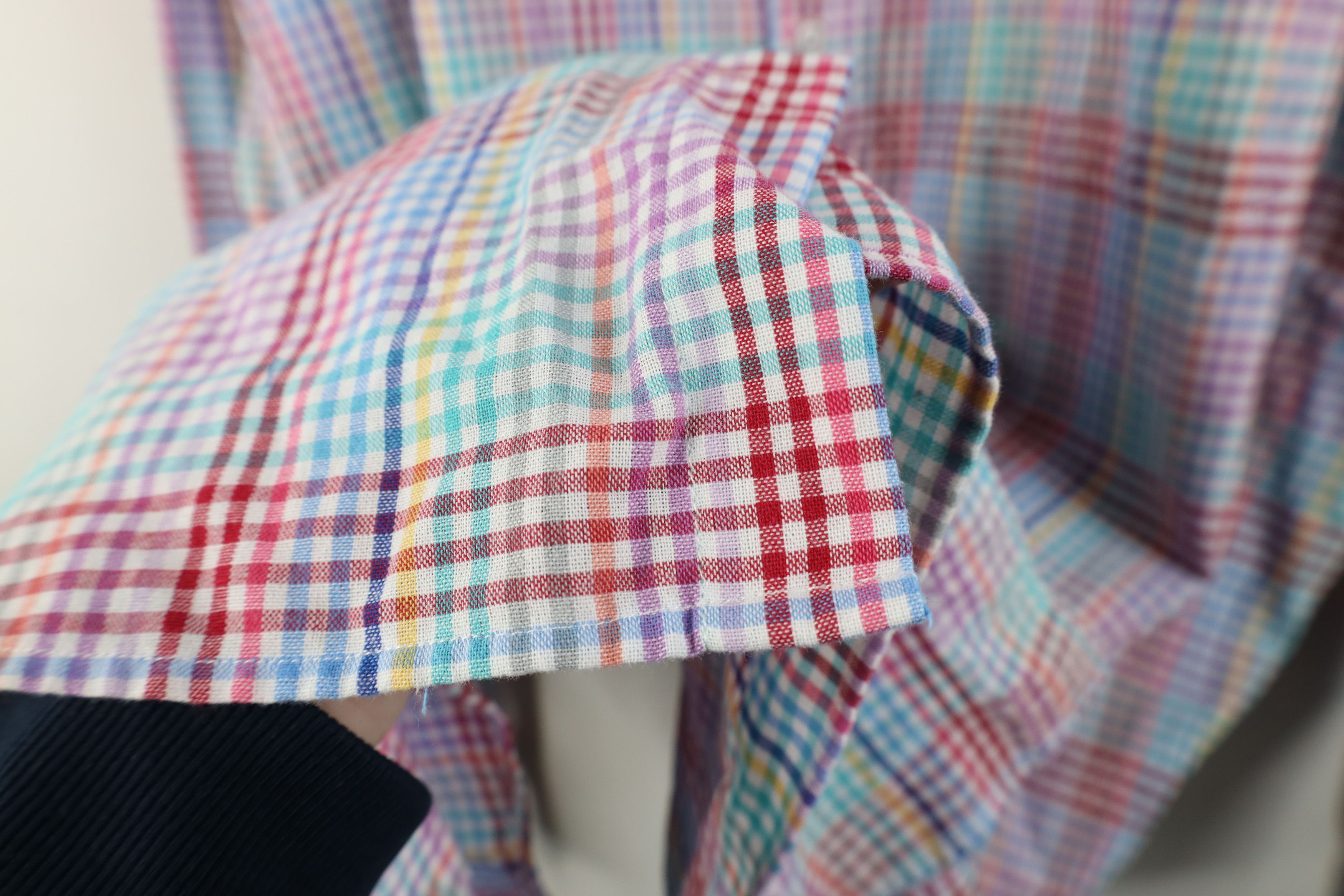 Vintage Vintage 90s Streetwear Gingham Plaid Collared Button Shirt Size US XXL / EU 58 / 5 - 8 Thumbnail