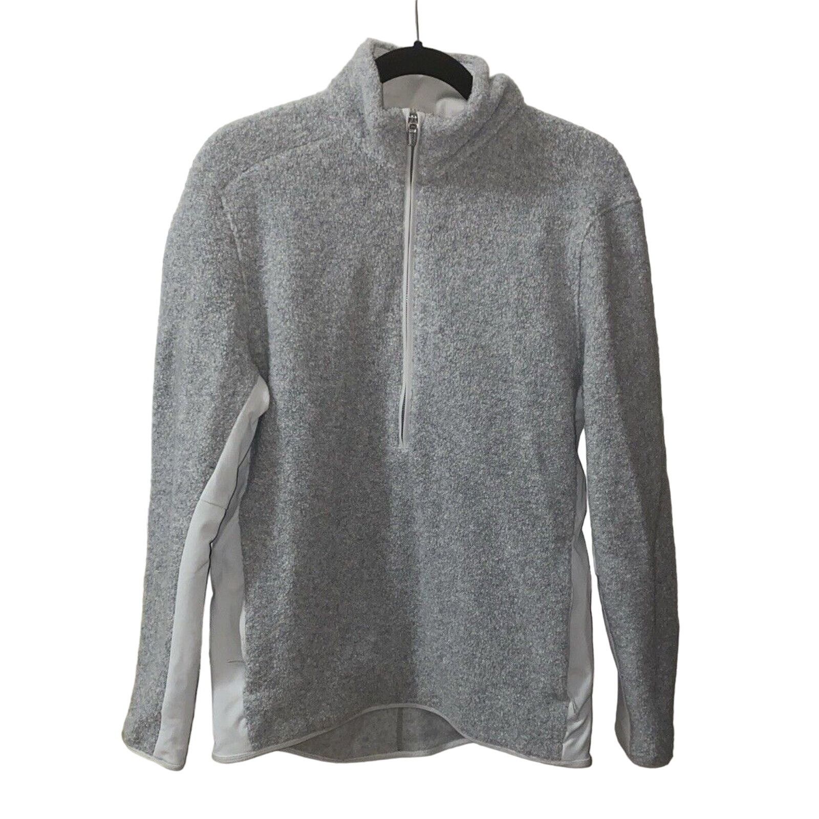 Lululemon Jacket Mens Size Medium Gray Tundra Trek 1/2 Zip