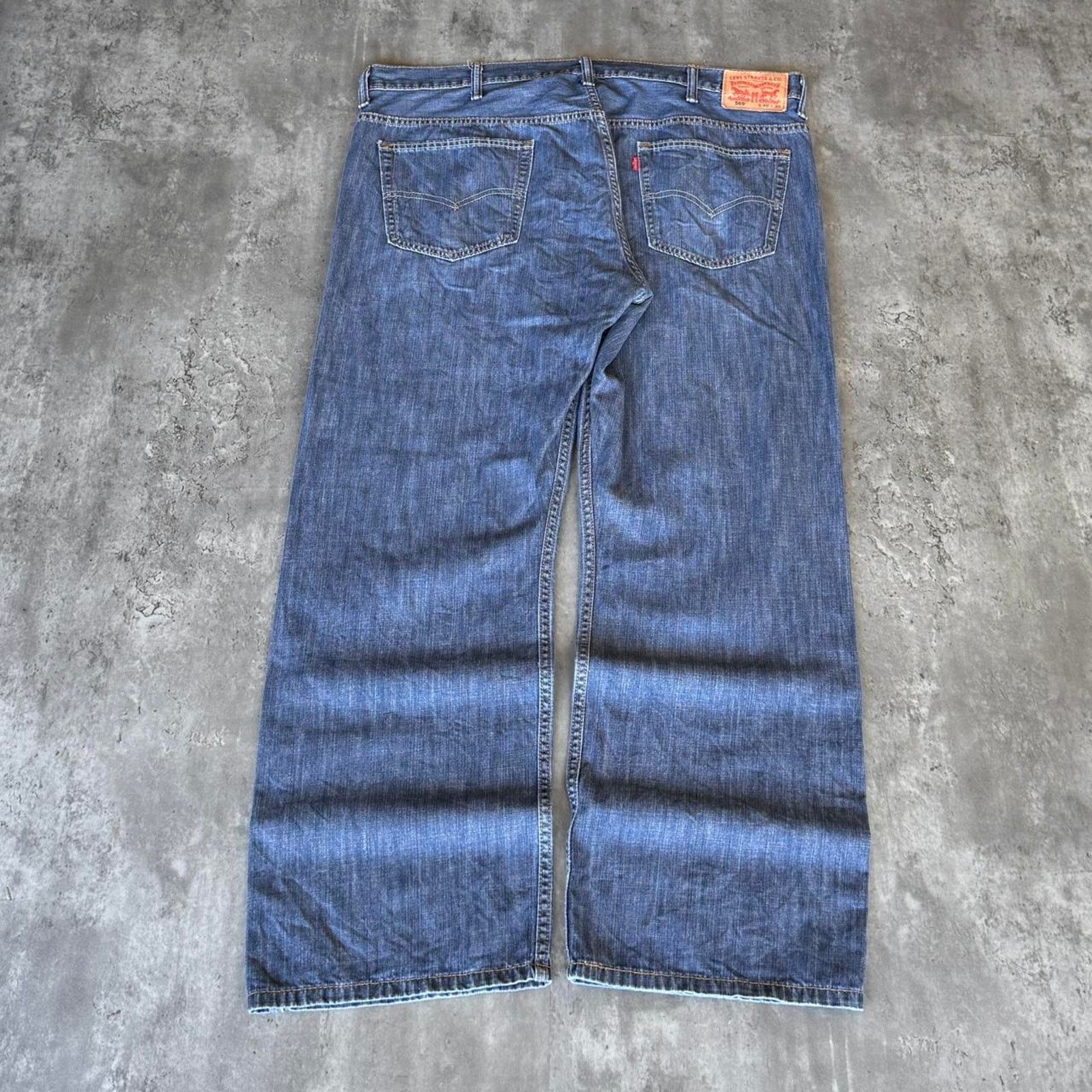 JNCO × Levi's × Levi's Vintage Clothing Levi’s 569 Baggy Wide Leg Embroidered Blue Denim Jeans Size US 40 / EU 56 - 1 Thumbnail