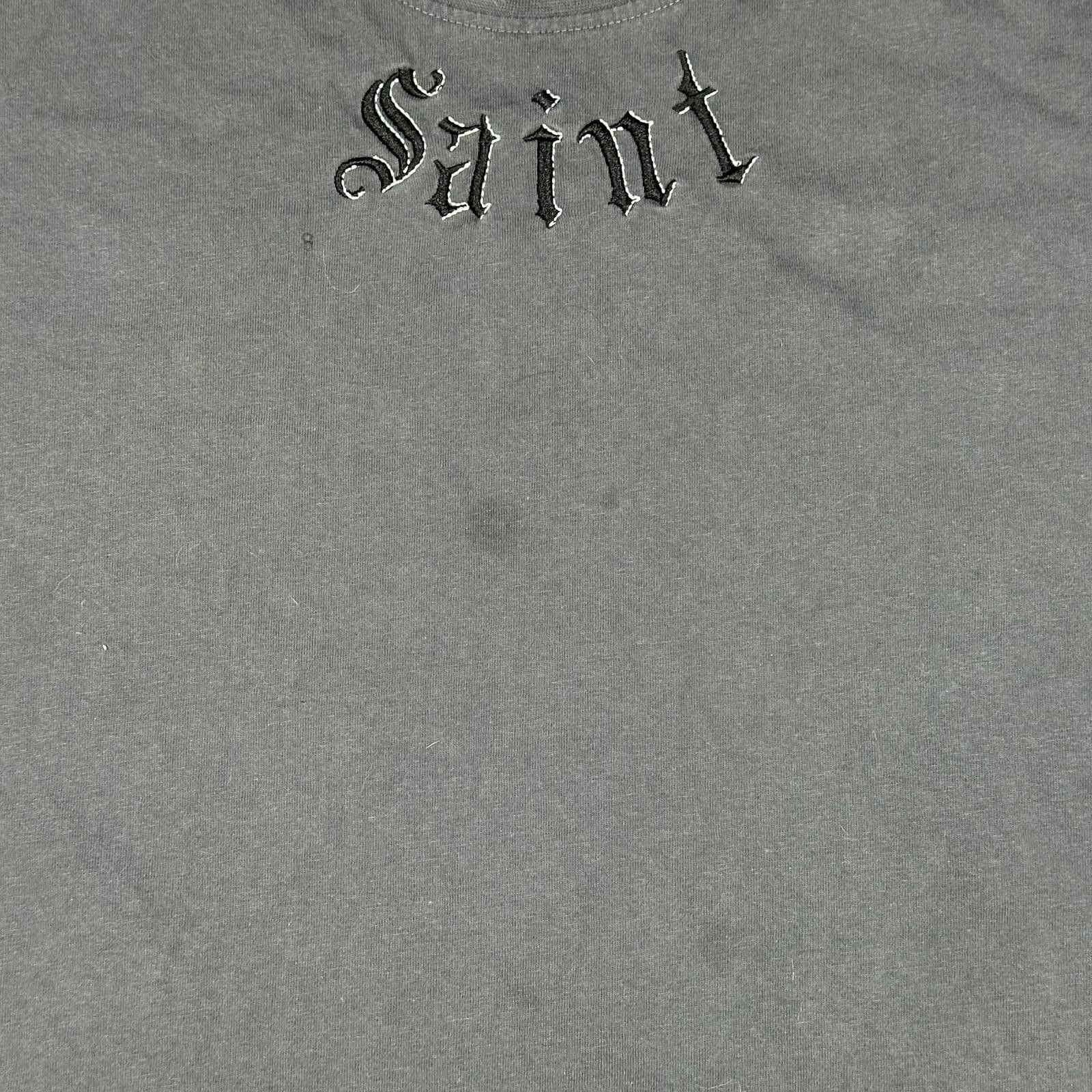 Other Saint Mens Long Sleeve T-Shirt Large Gray Graphic Print Size US XL / EU 56 / 4 - 6 Thumbnail