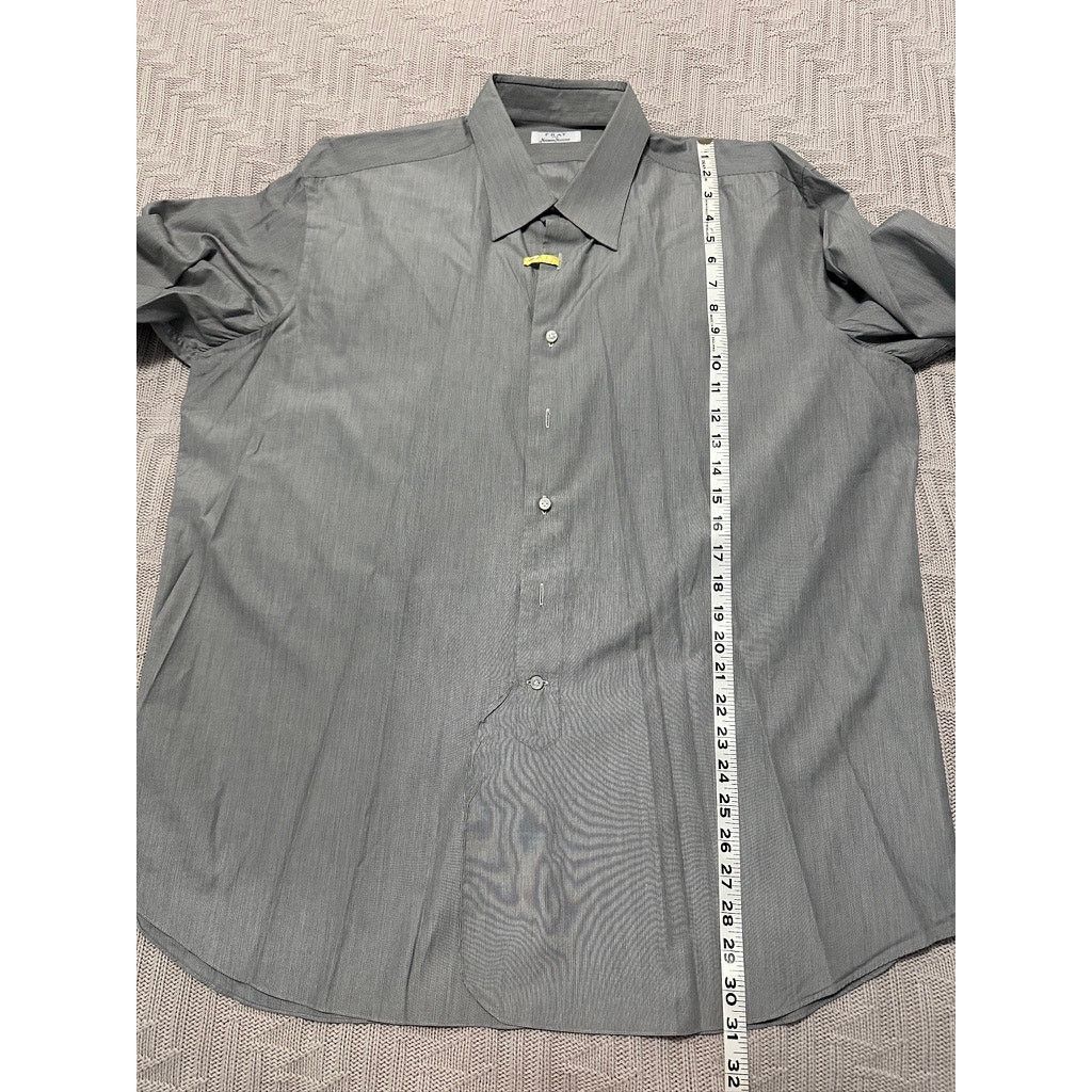 Neiman Marcus Fray for Neiman Marcus black micro stripe button down Size US L / EU 52-54 / 3 - 8 Thumbnail