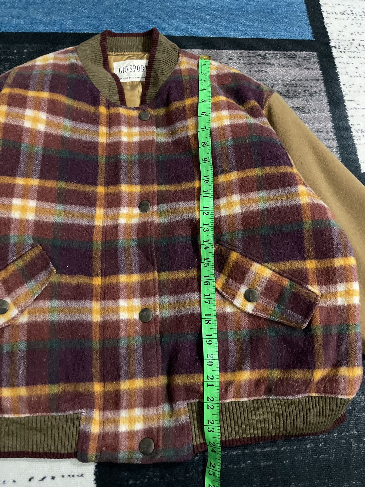Japanese Brand × Vintage Vintage Gio Sport Weekend Wool Bomber Jacket Size US XL / EU 56 / 4 - 19 Thumbnail