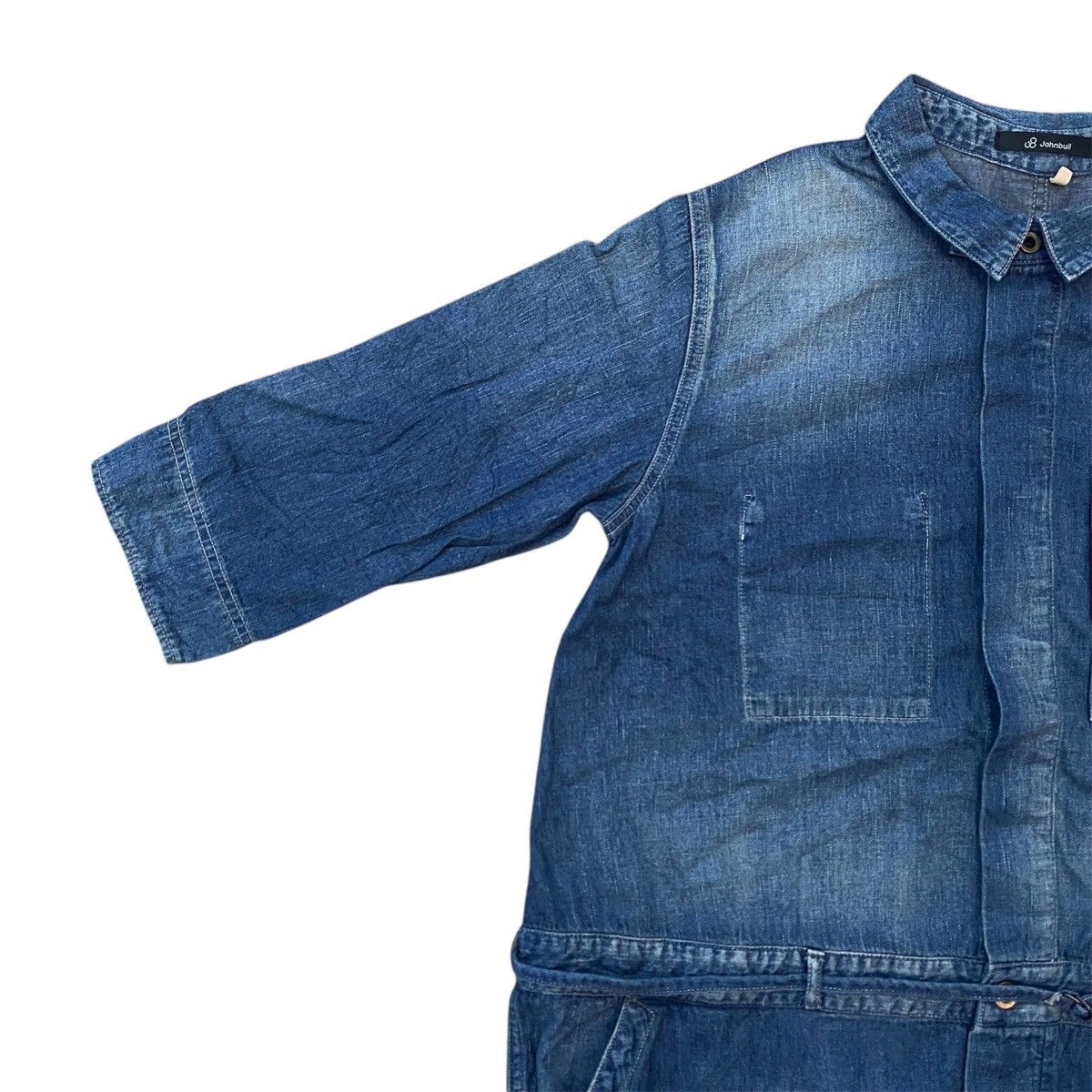 Johnbull Johnbull Japanese Denim Oversized Dress - Rare Vintage Look Size S / US 4 / IT 40 - 6 Thumbnail