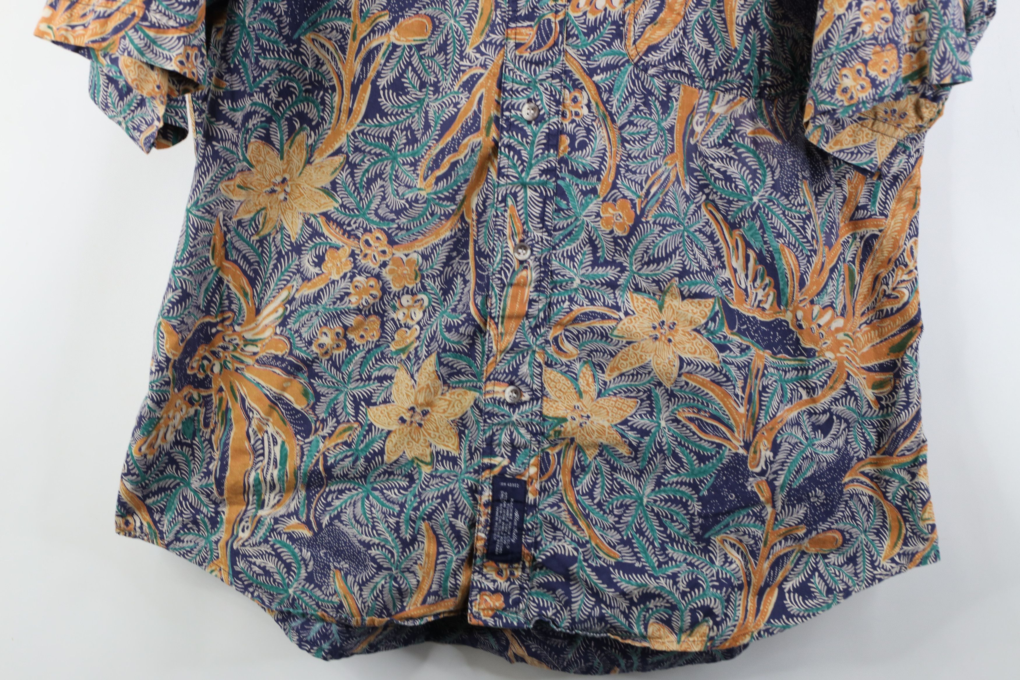 Vintage Vintage 90s Streetwear Flower Hawaiian Button Down Shirt Size US L / EU 52-54 / 3 - 3 Thumbnail