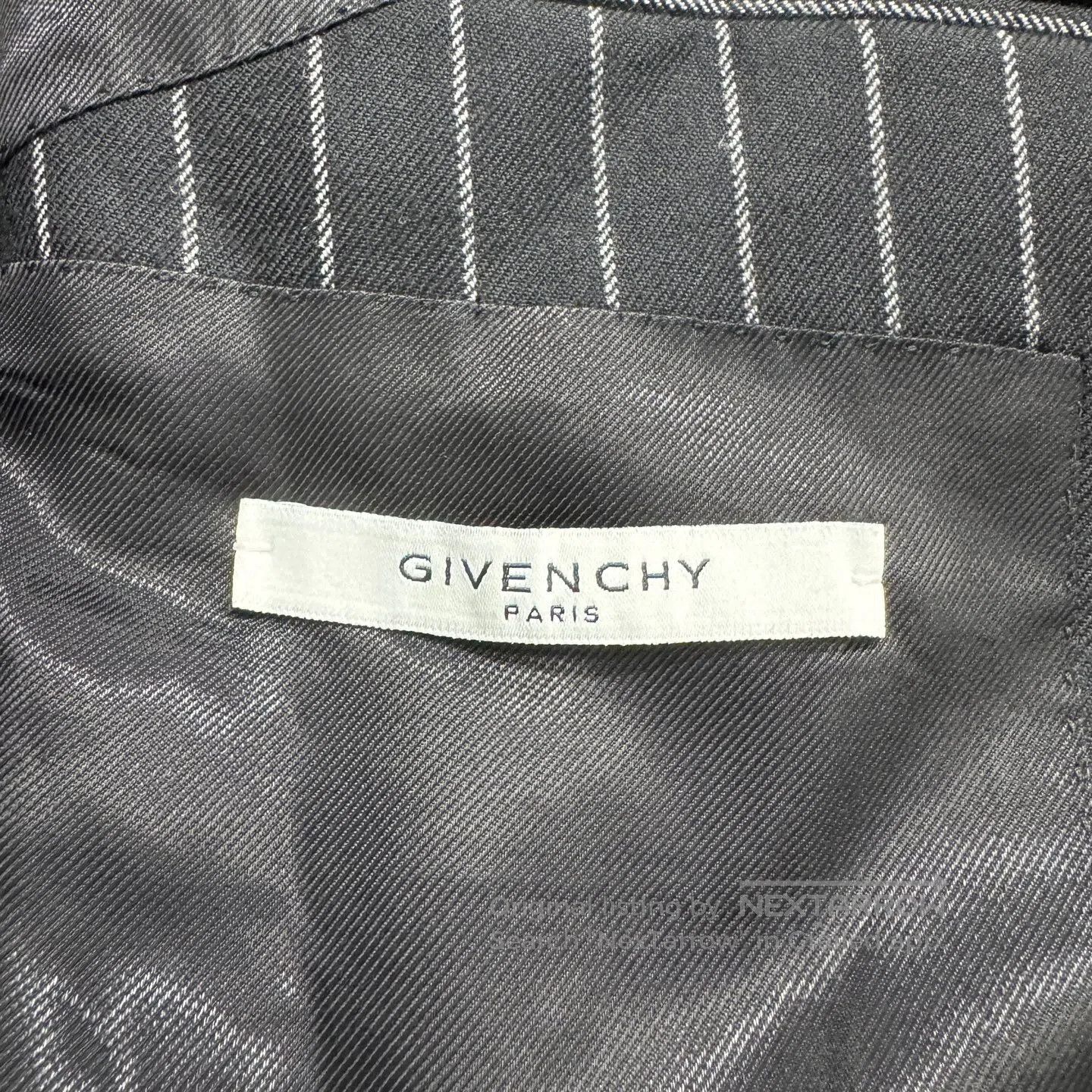 Givenchy Givenchy Vertical striped wool suit jacket| Size 46R - 3 Thumbnail