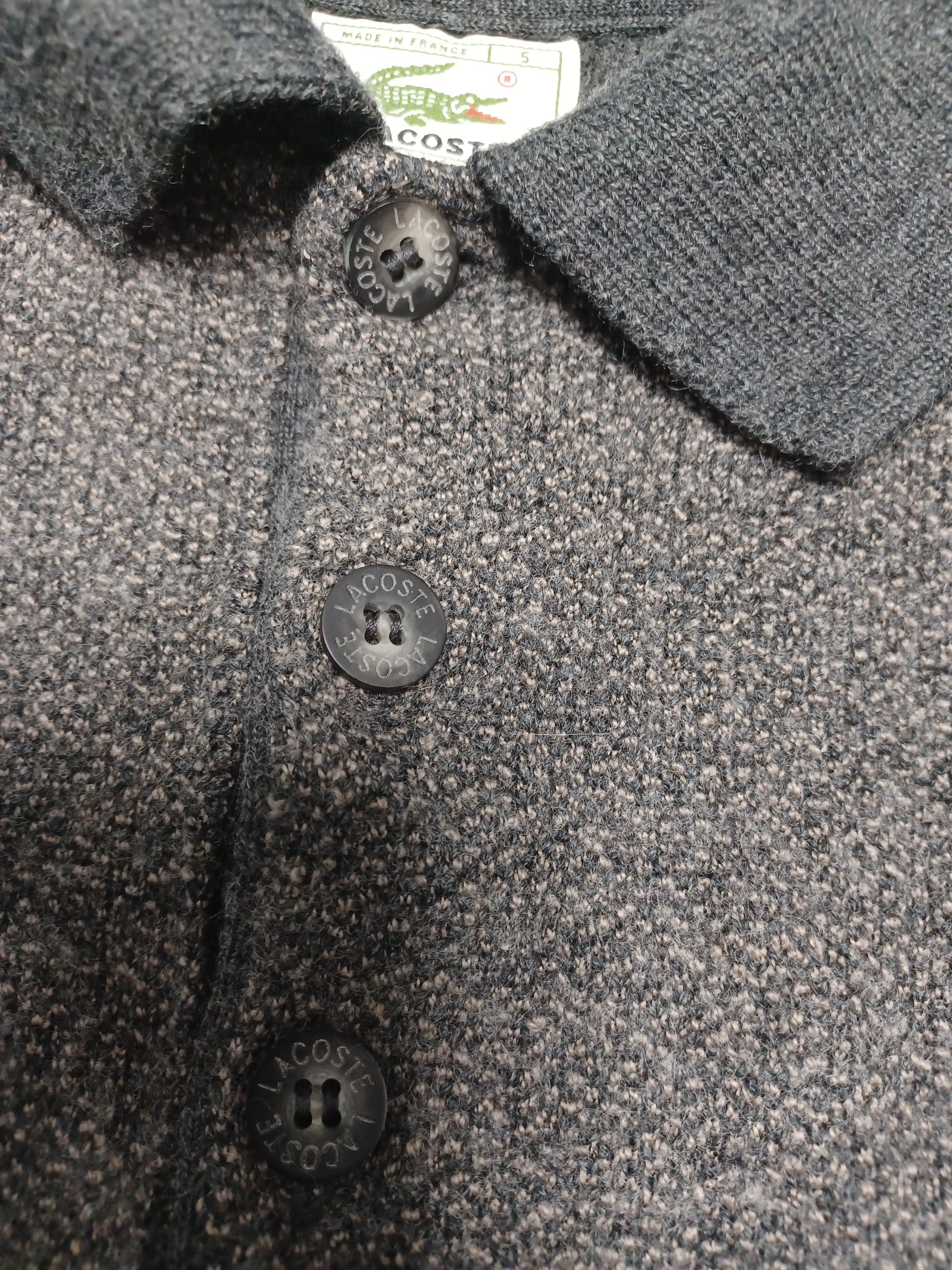 Lacoste Lacoste vintage Made in France quater rugby wool sweater 80s Size US M / EU 48-50 / 2 - 3 Thumbnail
