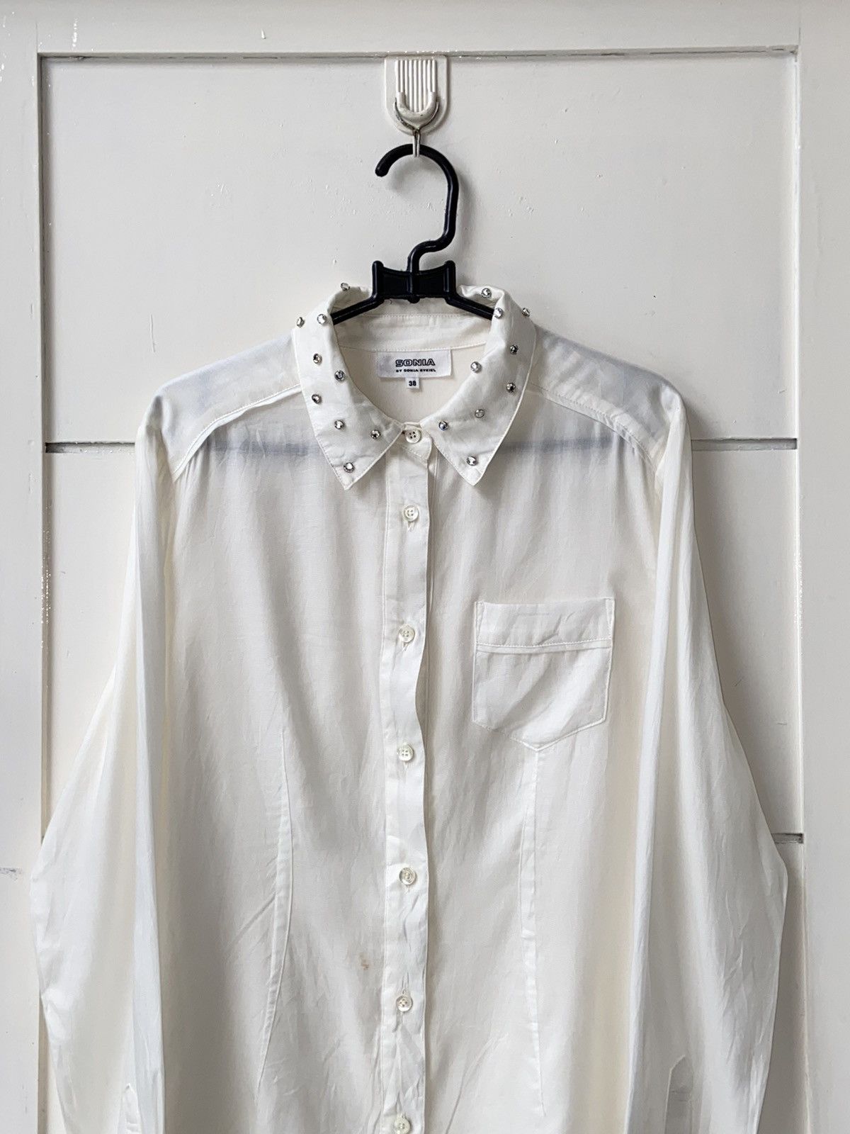 Sonia Rykiel SONIA By SONIA RYKIEL White Shirt Size S / US 4 / IT 40 - 11 Thumbnail