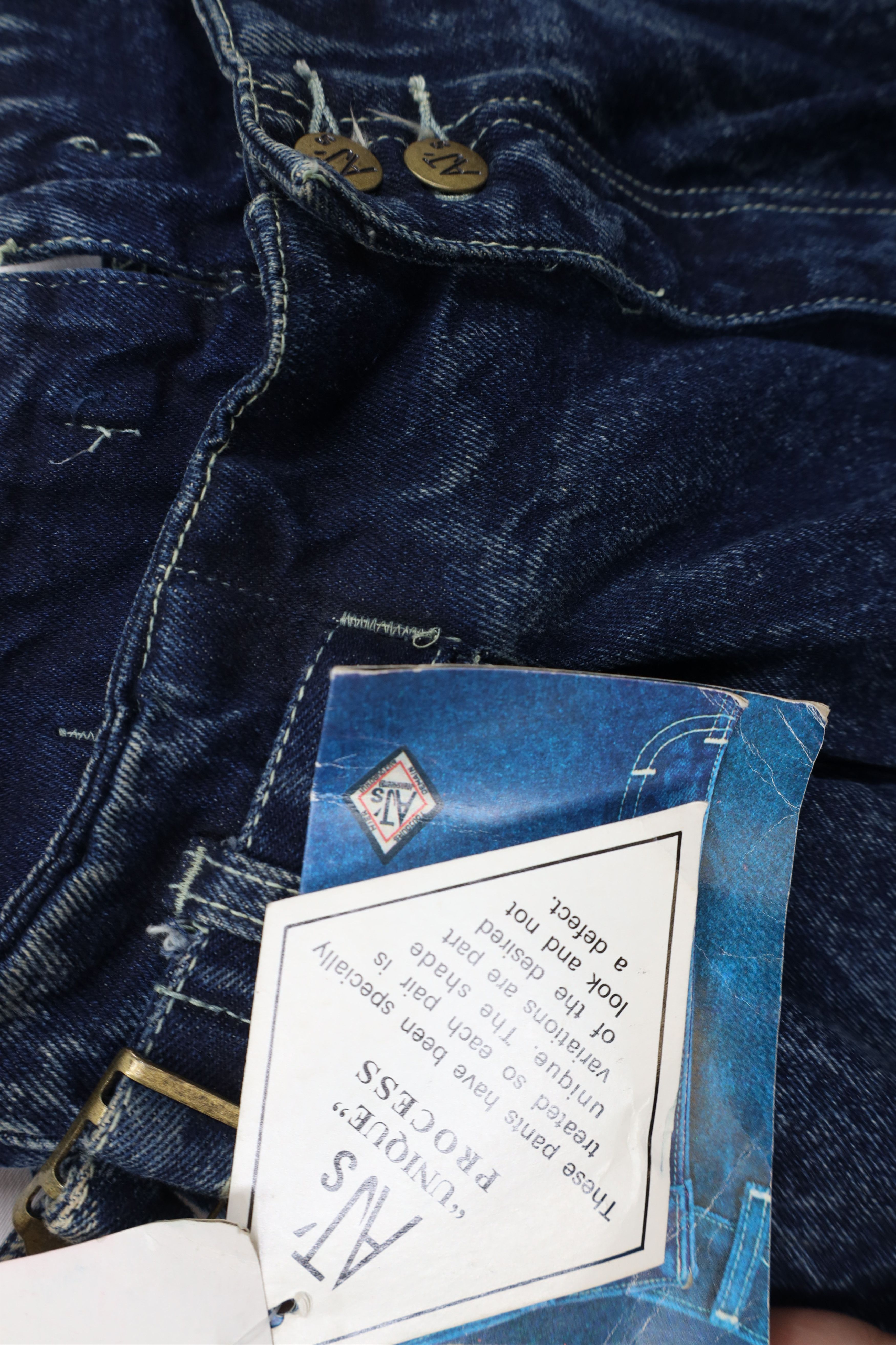 Vintage NOS Vintage 80s 90s Streetwear Acid Wash High Waisted Jeans Size 27" / US 4 / IT 40 - 9 Thumbnail