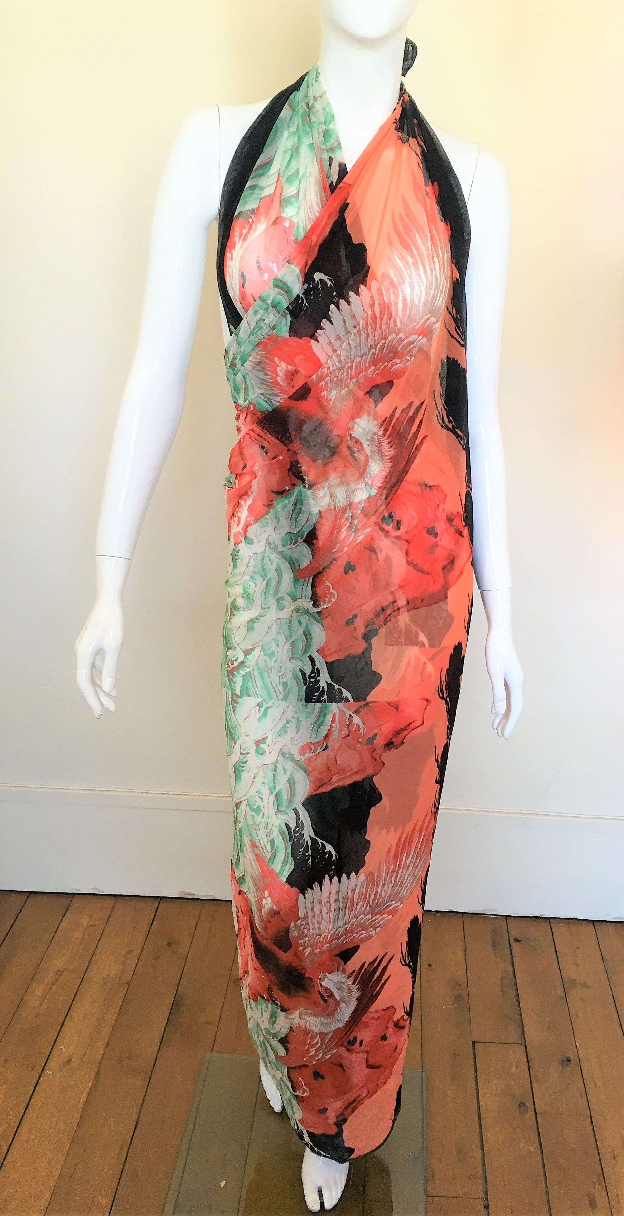 Jean Paul Gaultier Jean Paul Gaultier Backless FW 1995 Mesh Medium Maxi Dress Size M / US 6-8 / IT 42-44 - 2 Thumbnail