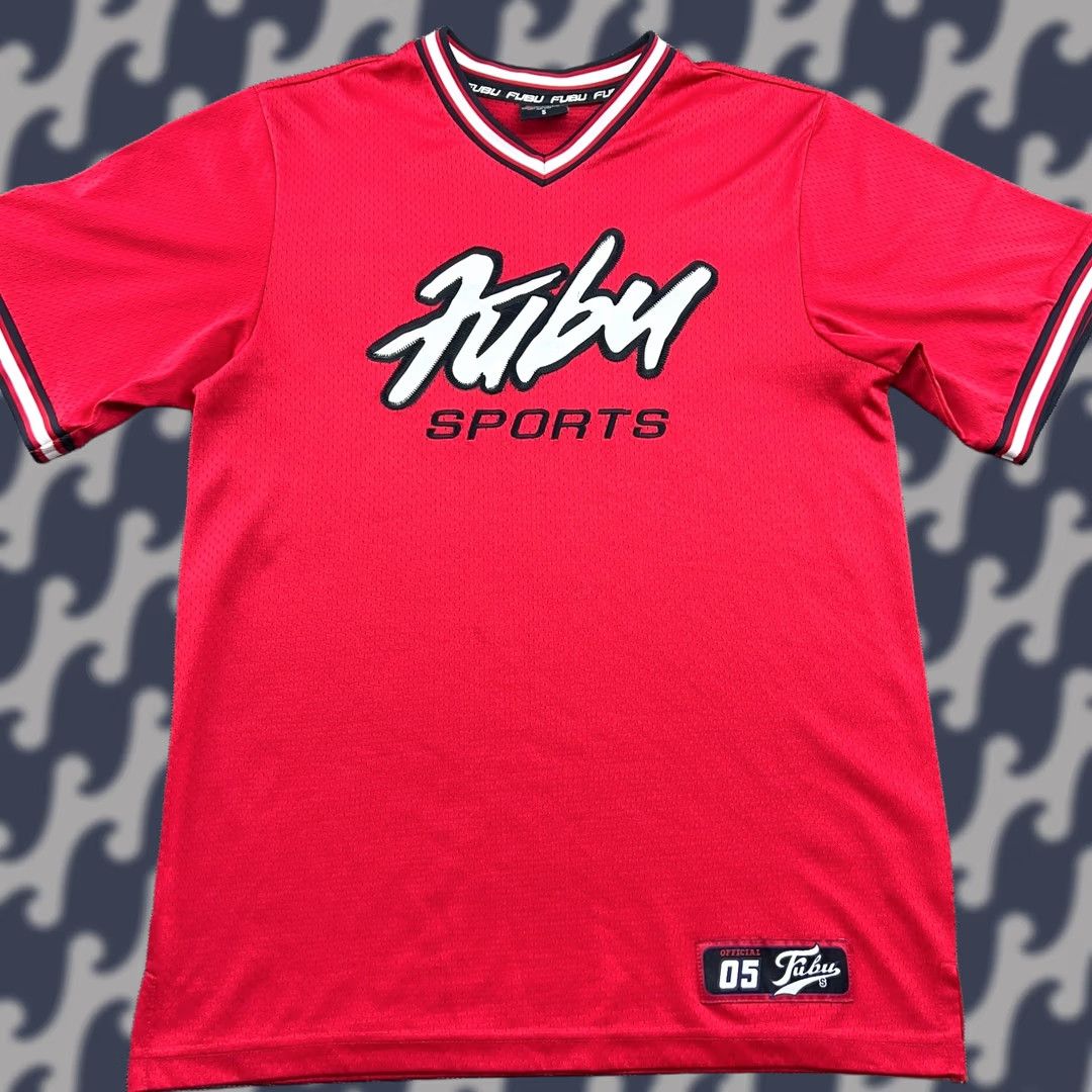 Fubu Vintage Fubu Shirt Sports Jersey Red 05 Mens Small Size US S / EU 44-46 / 1 - 1 Thumbnail
