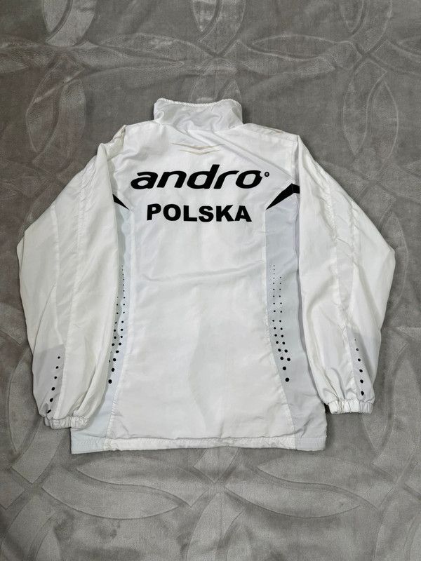Sports Specialties × Vintage Andro Polska table tennis M sports jacket white Poland Size US M / EU 48-50 / 2 - 2 Thumbnail