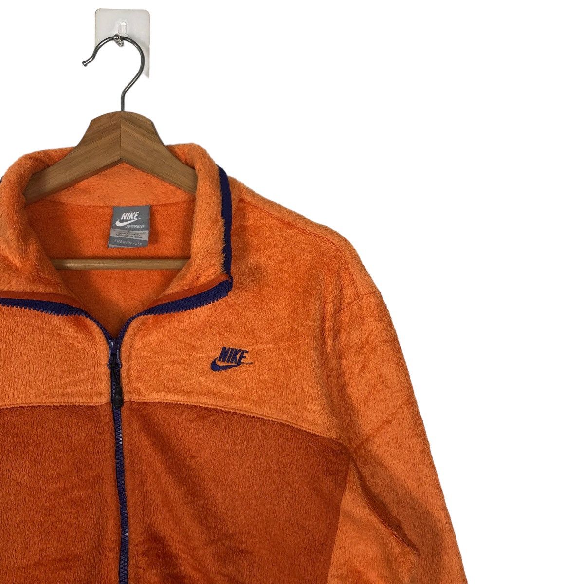Nike 🔥VINTAGE NIKE SPORTSWEAR FLEECE JACKET RARE COLOUR DESIGN Size US L / EU 52-54 / 3 - 6 Thumbnail
