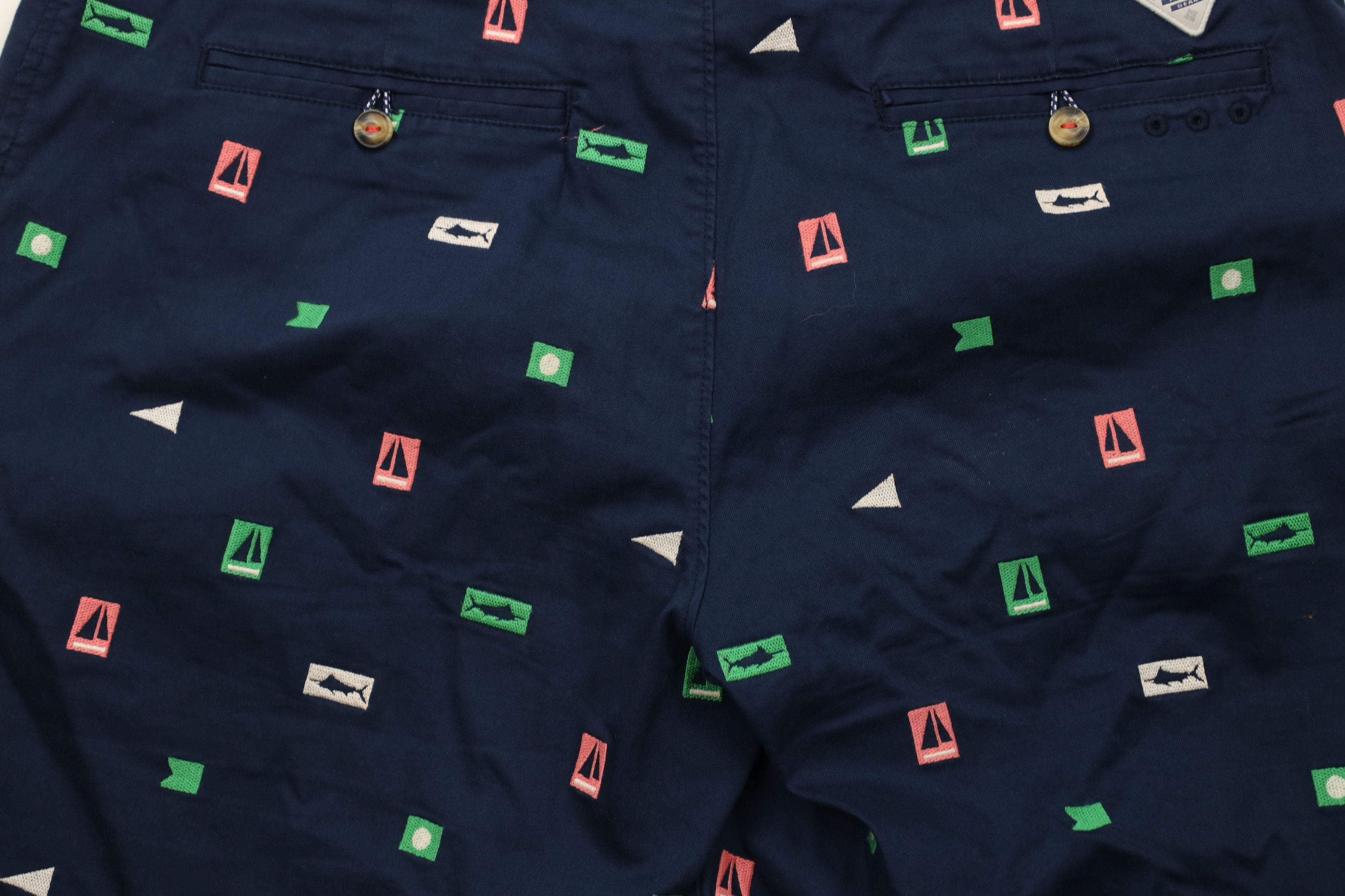 Columbia Columbia PFG Sailboat Fish All Over Print Chino Shorts Blue Size US 38 / EU 54 - 11 Thumbnail