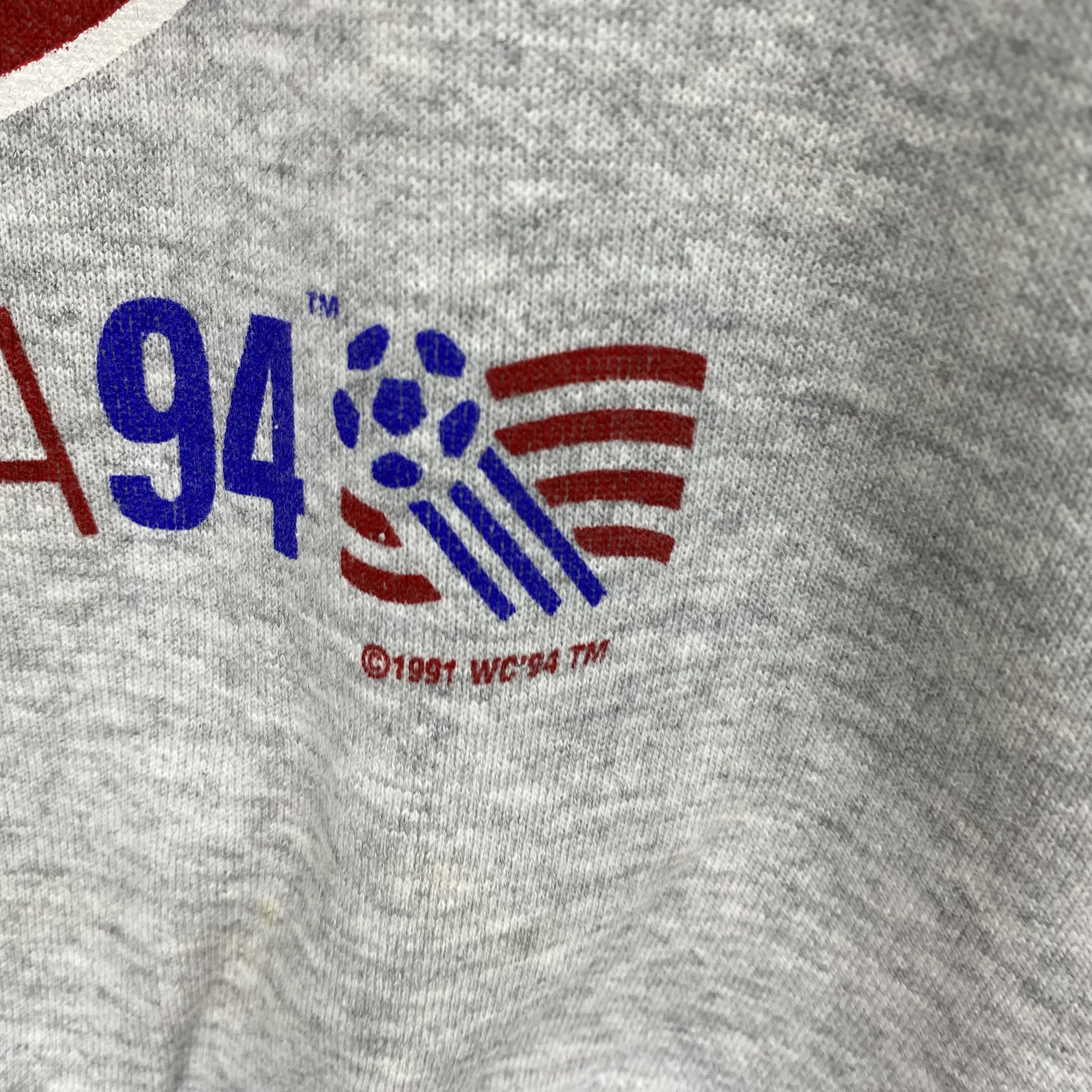 Vintage Vintage 90s World Soccer USA Cup 94 Sweater Sweatshirt Size US S / EU 44-46 / 1 - 5 Thumbnail