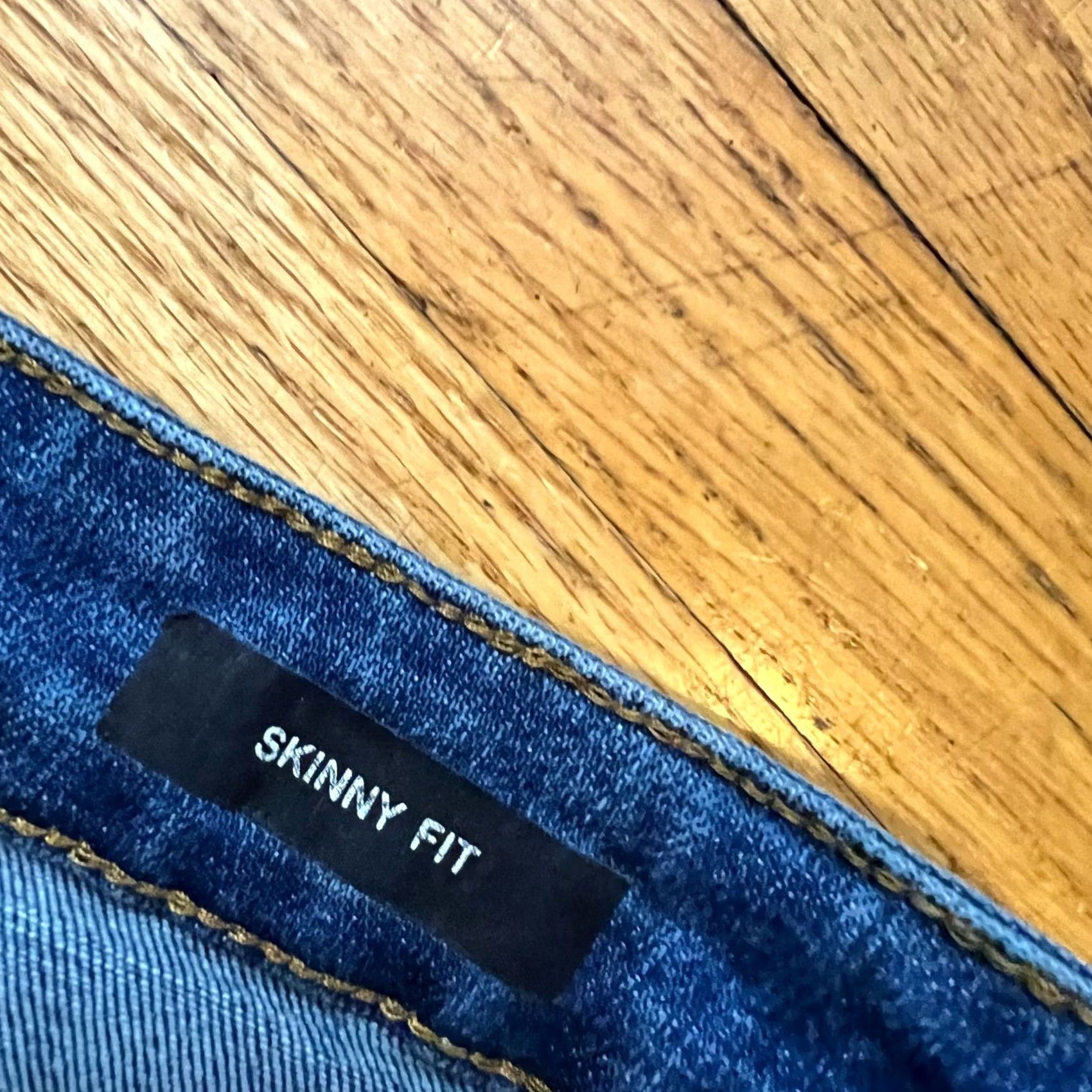 Vintage Judy Blue Jeans Womens 15/32 Jeans Ankle High Rise Skinny Blue Rainbow Trim Womens Girls Size 36" / US 14 / IT 50 - 7 Thumbnail