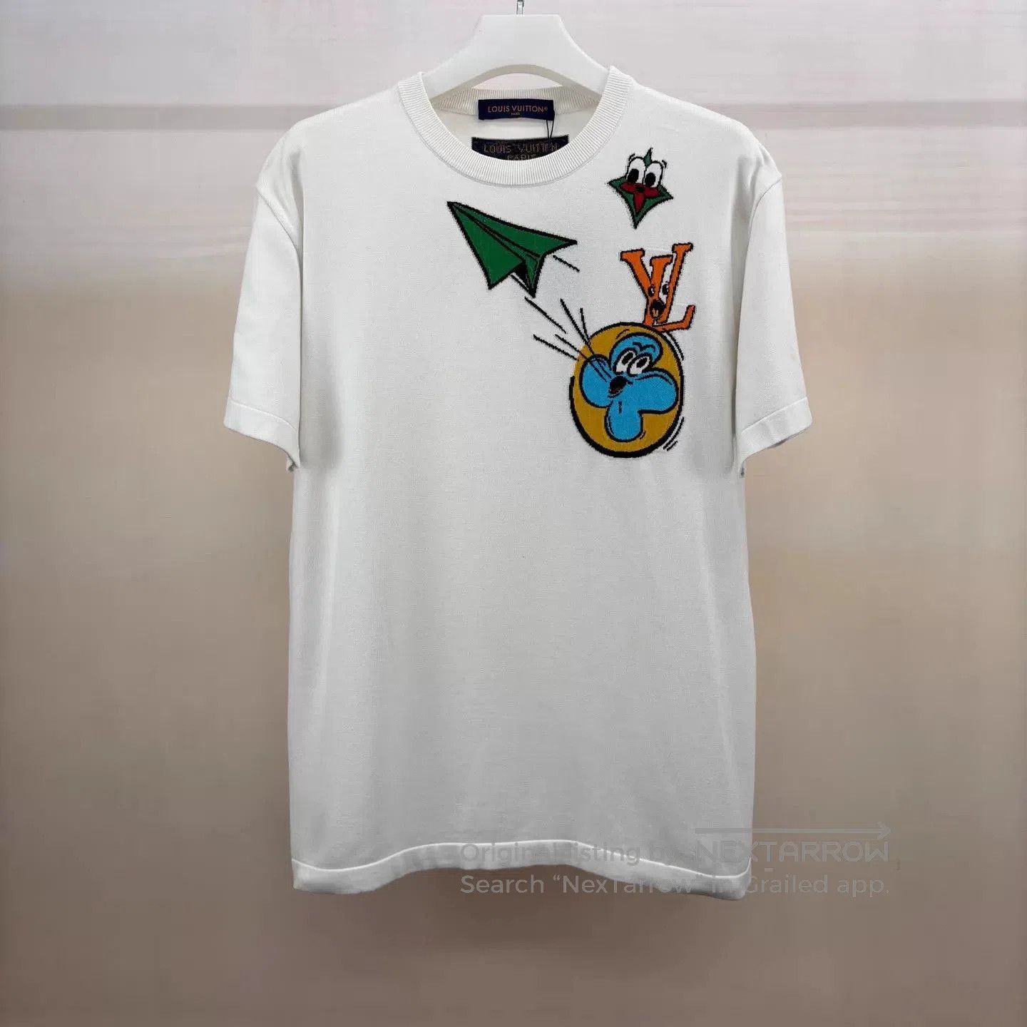 Louis Vuitton White Short Sleeve Graphic T. Size US XXL / EU 58 / 5 - 1 Thumbnail