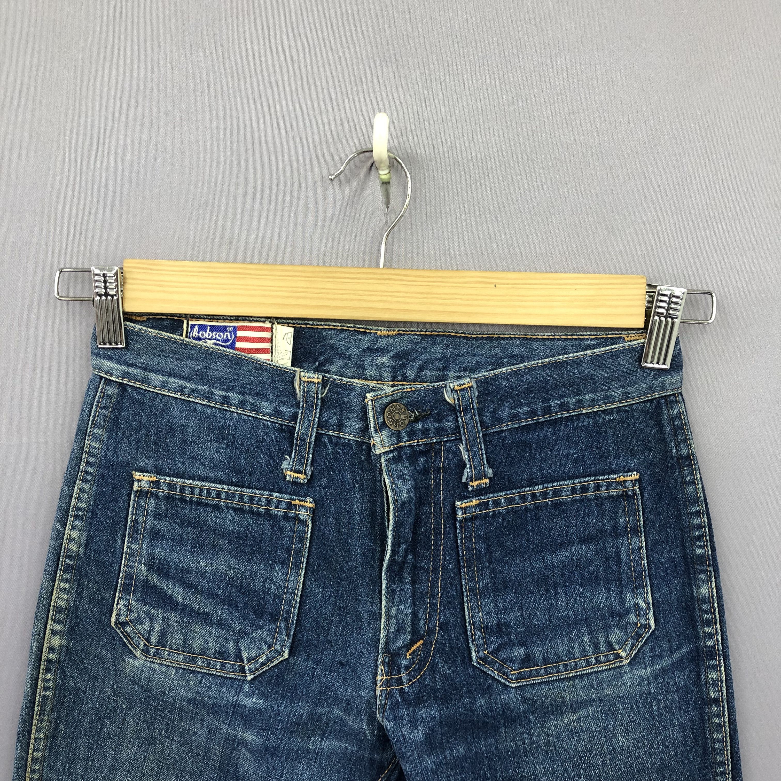 Vintage Vintage Bobson Super Flare Bush Pants Japanese Jeans Denim Size 26" / US 2 / IT 38 - 5 Thumbnail