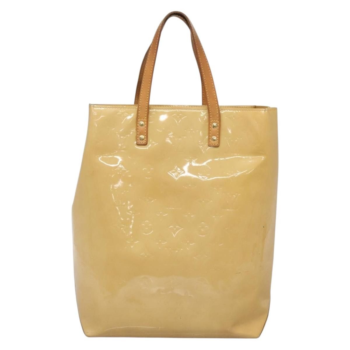 Louis Vuitton LOUIS VUITTON Monogram Vernis Reade MM Hand Bag Beige M91141 Size ONE SIZE - 13 Thumbnail