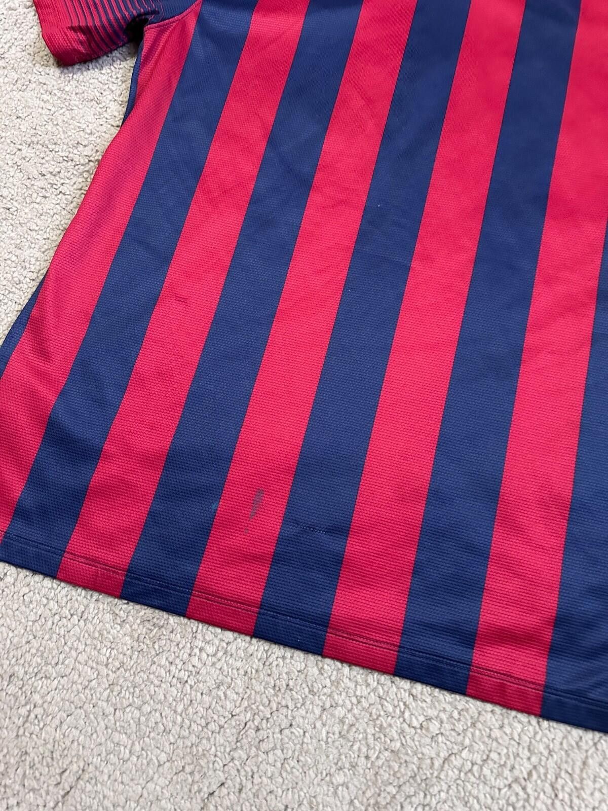Nike BARCELONA 2013 2014 HOME FOOTBALL SHIRT SOCCER JERSEY NIKE Size US L / EU 52-54 / 3 - 8 Thumbnail