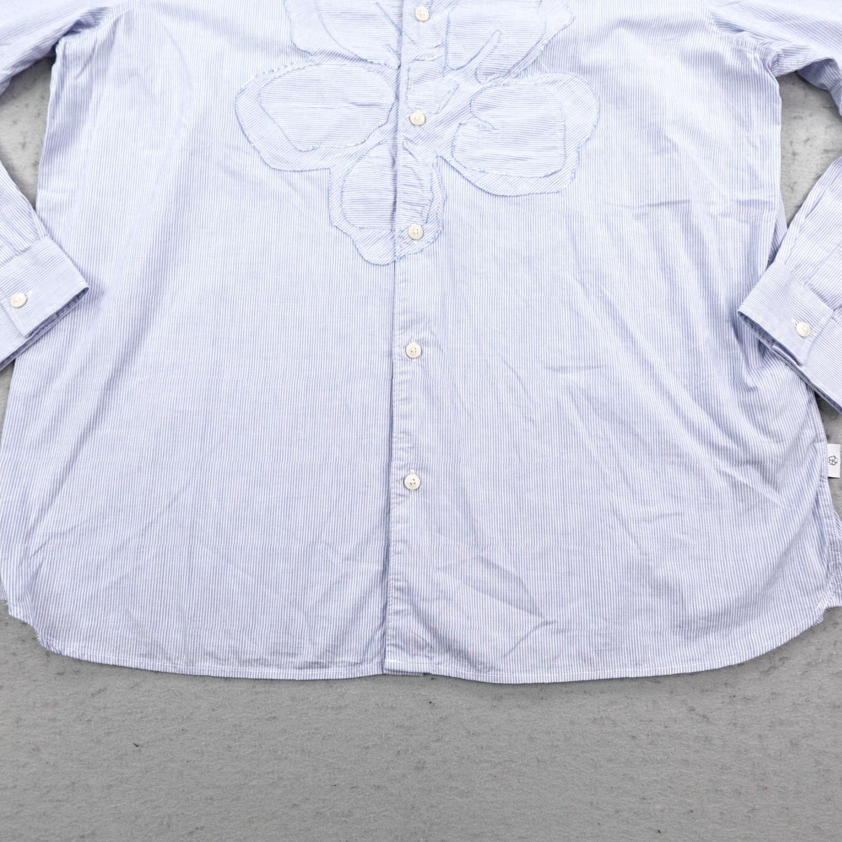 Ted Baker Ted Baker Shirt Mens 2XL Blue Striped Magnolia Floral Button Up NEW Size US XXL / EU 58 / 5 - 3 Thumbnail