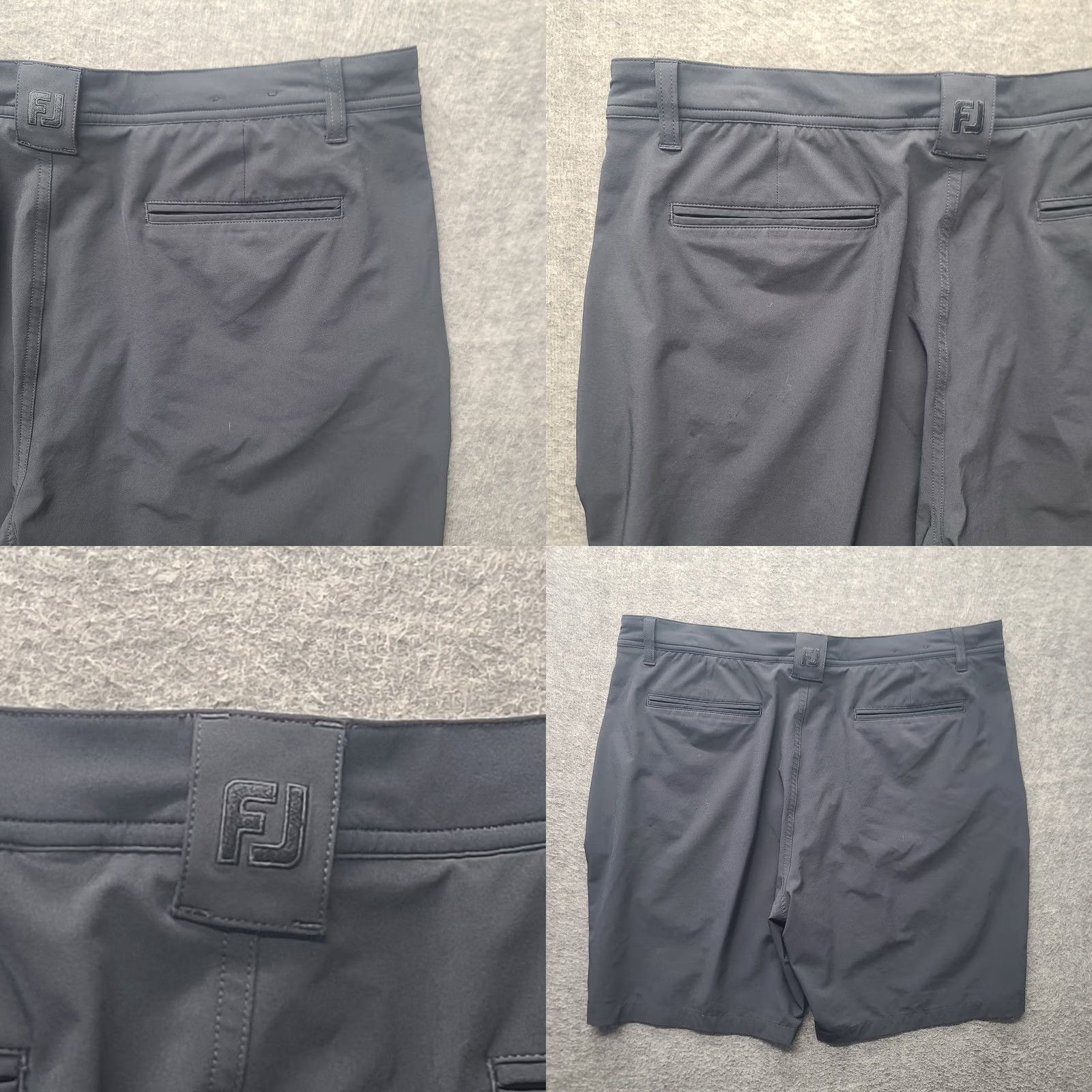 Footjoy FootJoy Shorts Mens 38 Regular Black Polyester Spandex Quick Dry Stretch Flat Front Chino Mop Sports 9in Inseam Size US 38 / EU 54 - 8 Thumbnail