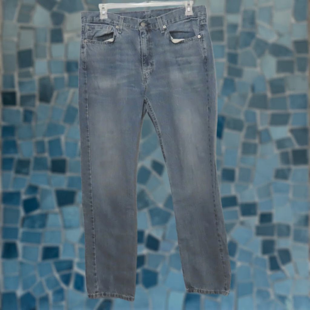 Levi's Levi's 514 Straight Fit Jeans Mens 36x32 Blue Denim Zip Fly 5-Pocket Regular Rise Mid Blue Lincoln? Size US 36 / EU 52 - 1 Thumbnail