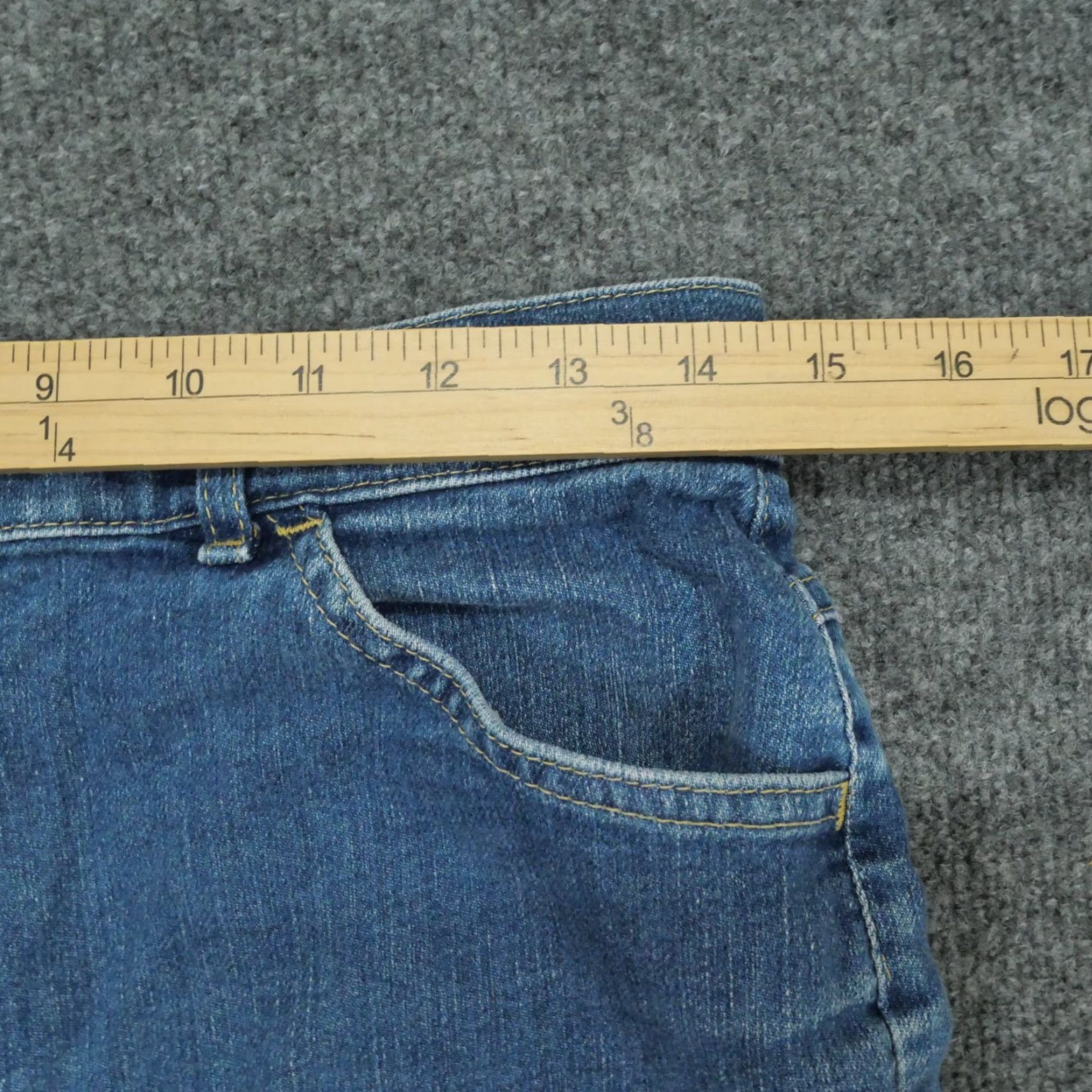 Lee VINTAGE Lee Jeans Womens 14 Blue Denim Mom High Rise 29x31 70s Size 29" - 7 Thumbnail
