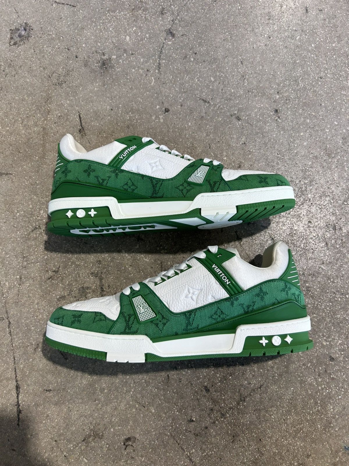 Louis Vuitton Green Louis Vuitton Trainers Size US 12 / EU 45 - 1 Thumbnail