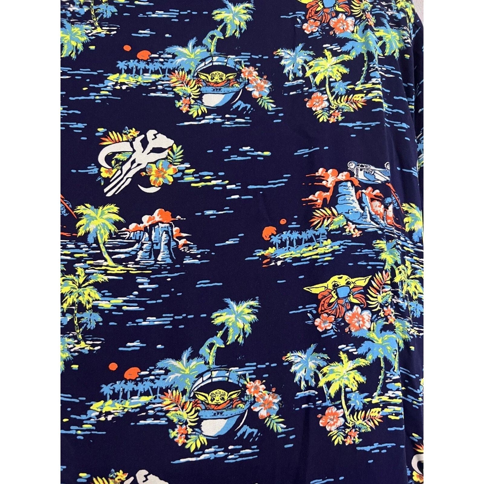 Star Wars Star Wars Mandalorian Blue Hawaiian Button Shirt 2XL Pocket Size US XXL / EU 58 / 5 - 6 Thumbnail