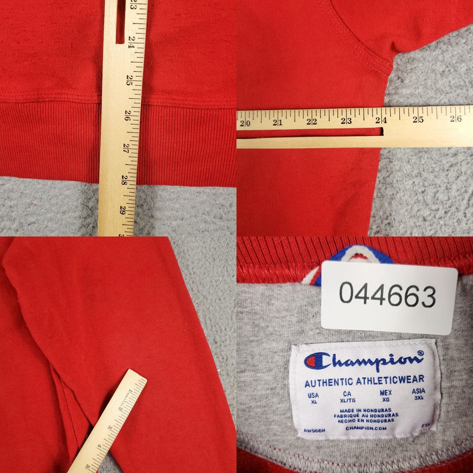 Champion Champion Mens XL Extra Large Red Casual Pullover Sweatshirt Size US XL / EU 56 / 4 - 8 Thumbnail