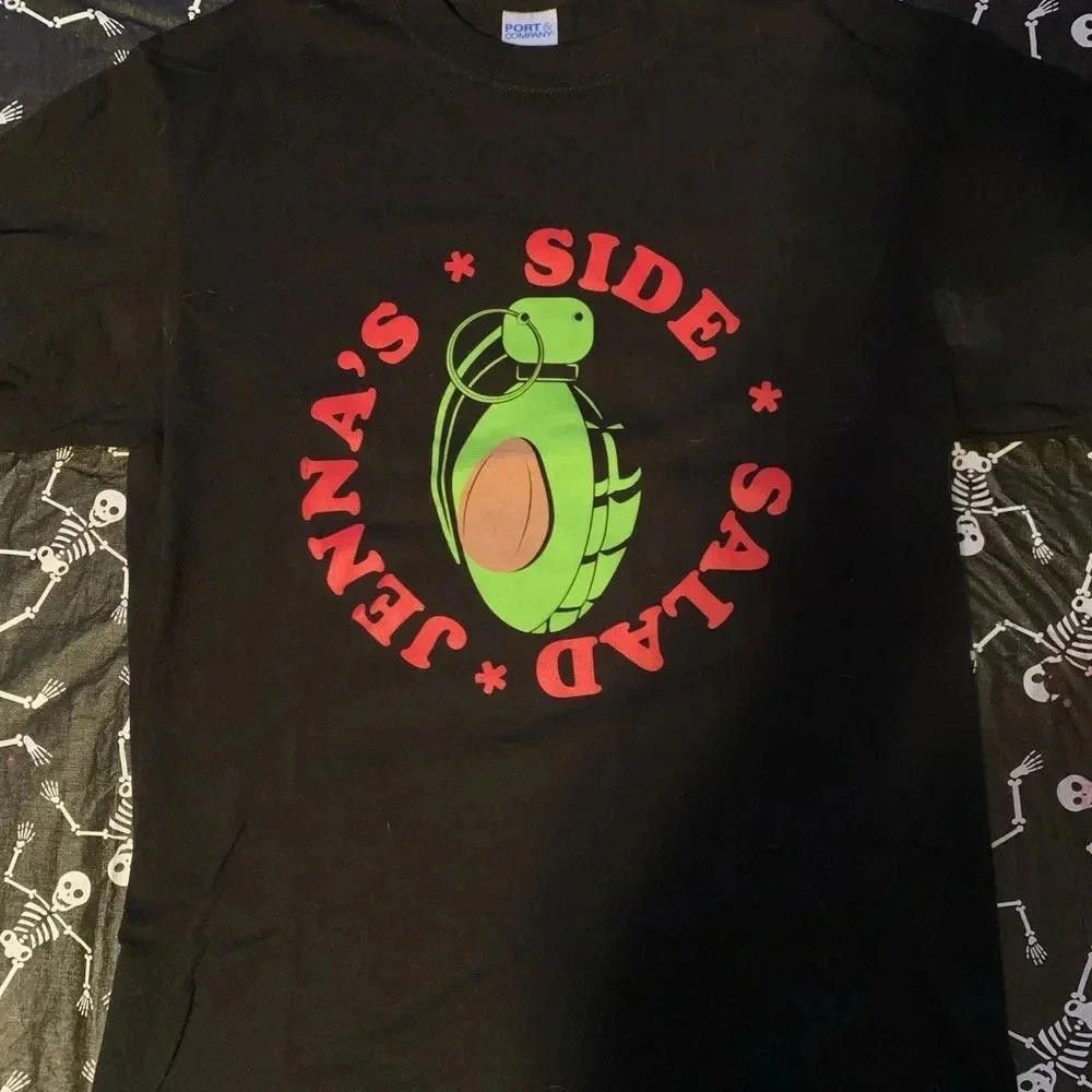 Designer Jenny's Side Salad Graphic Tee - Black Size US M / EU 48-50 / 2 - 2 Thumbnail