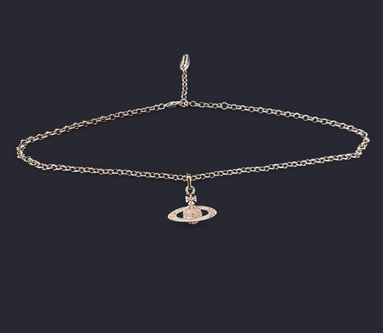 ★Vivienne Westwood★Mini Bas Relief Pendant★Silver Pink Vivienne Westwood Mini Bas Relief Orb Silver Pink Necklace