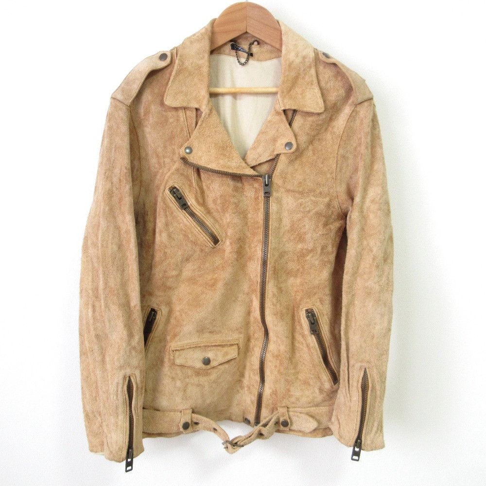 Other Sisii Suede Leather Riders Jacket Suede Outerwear DUTY FREE for USA