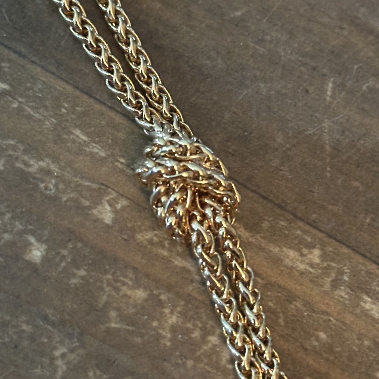 Ann Taylor Vintage Ann Taylor knotted wheat chain necklace Size ONE SIZE - 3 Thumbnail