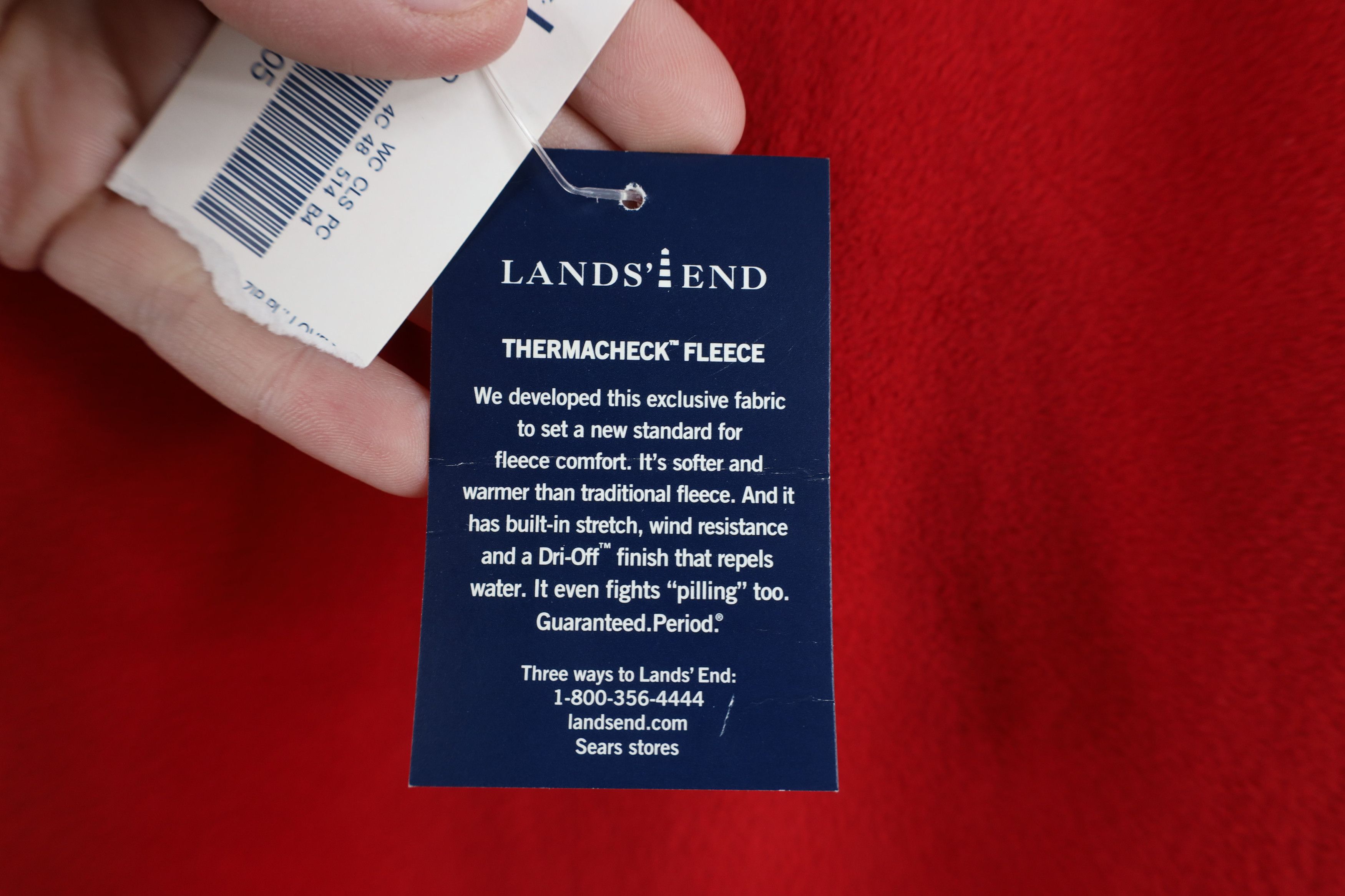 Lands' End × Vintage Deadstock Vintage Y2K Lands End Half Zip Pullover Sweater Size US L / EU 52-54 / 3 - 5 Thumbnail
