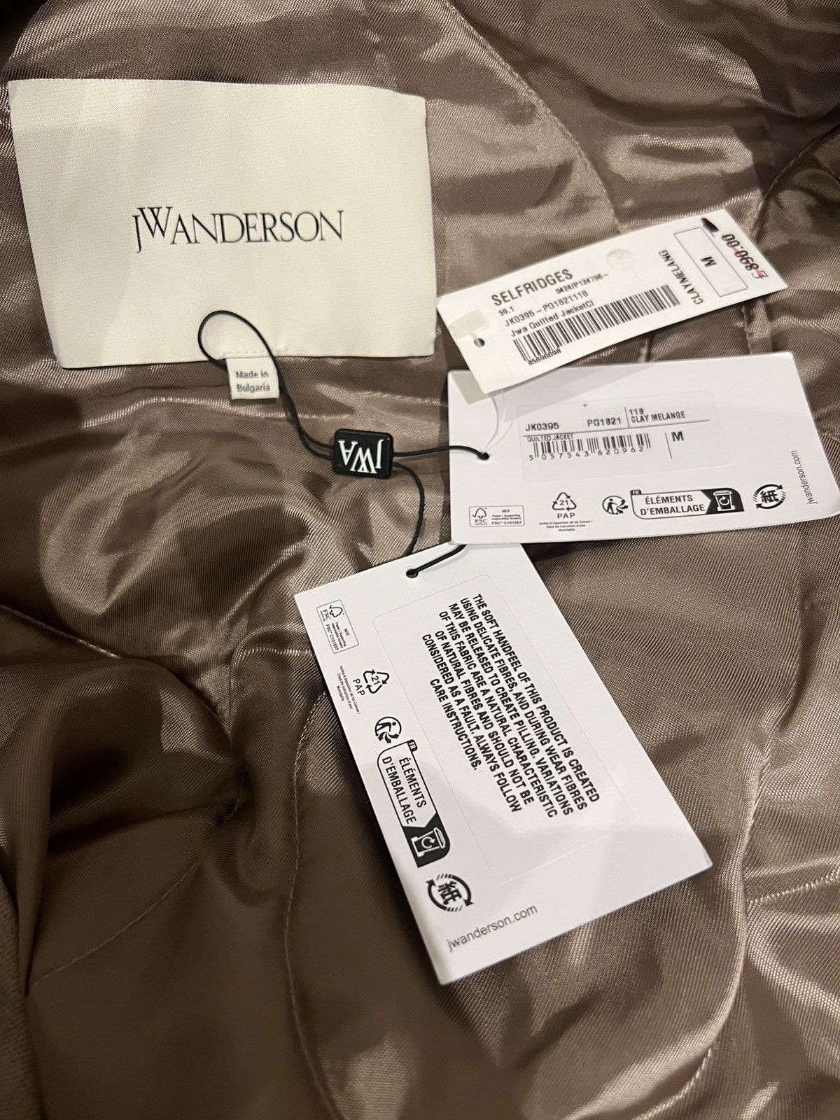 JW Anderson JW Anderson quilted button coat Beige Size M medium Wool Size US M / EU 48-50 / 2 - 13 Thumbnail