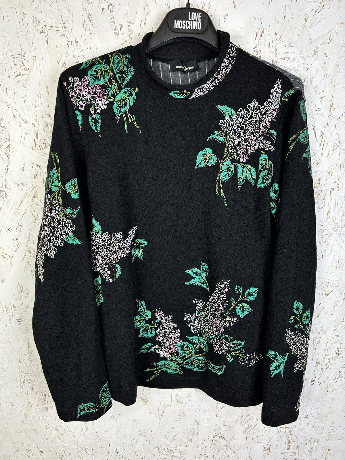 Tricot Comme des Garcons 90s Archive Comme Des Garcons 1996 Lilac Art Long Sleeve S Size S / US 4 / IT 40 - 1 Thumbnail