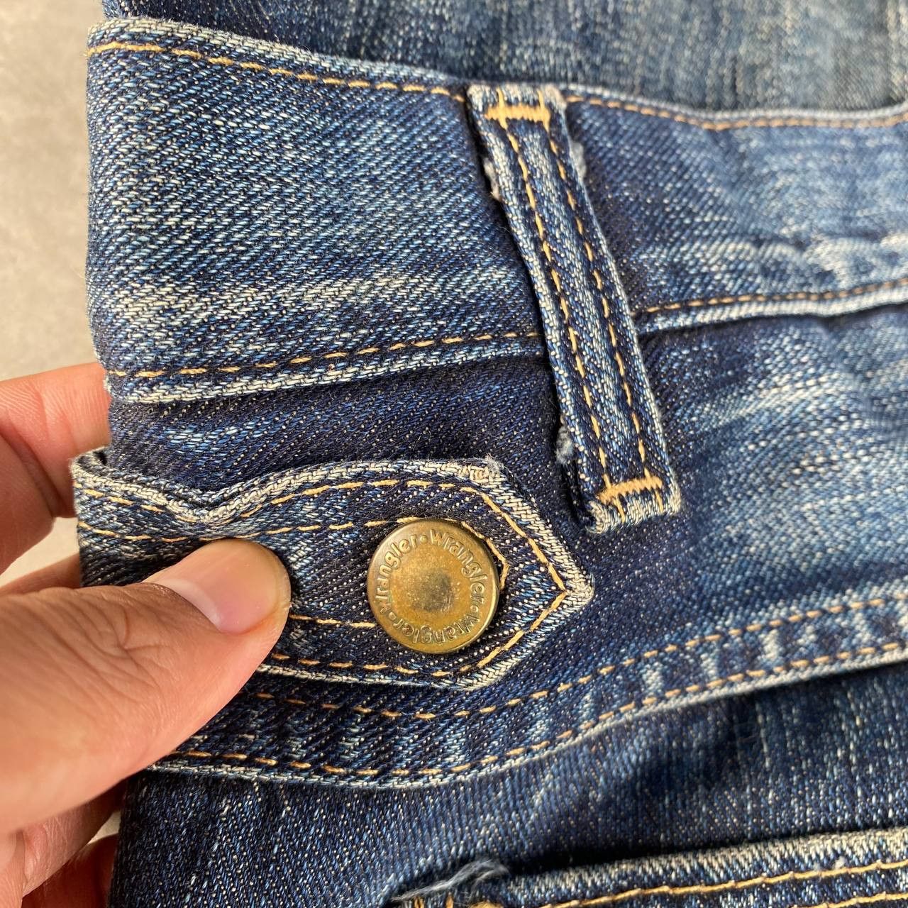 Vintage RARE WRANGLER DOUBLE WAIST RUSTY THUNDERSTORM GHOST CLAWMARK Size US 30 / EU 46 - 11 Thumbnail