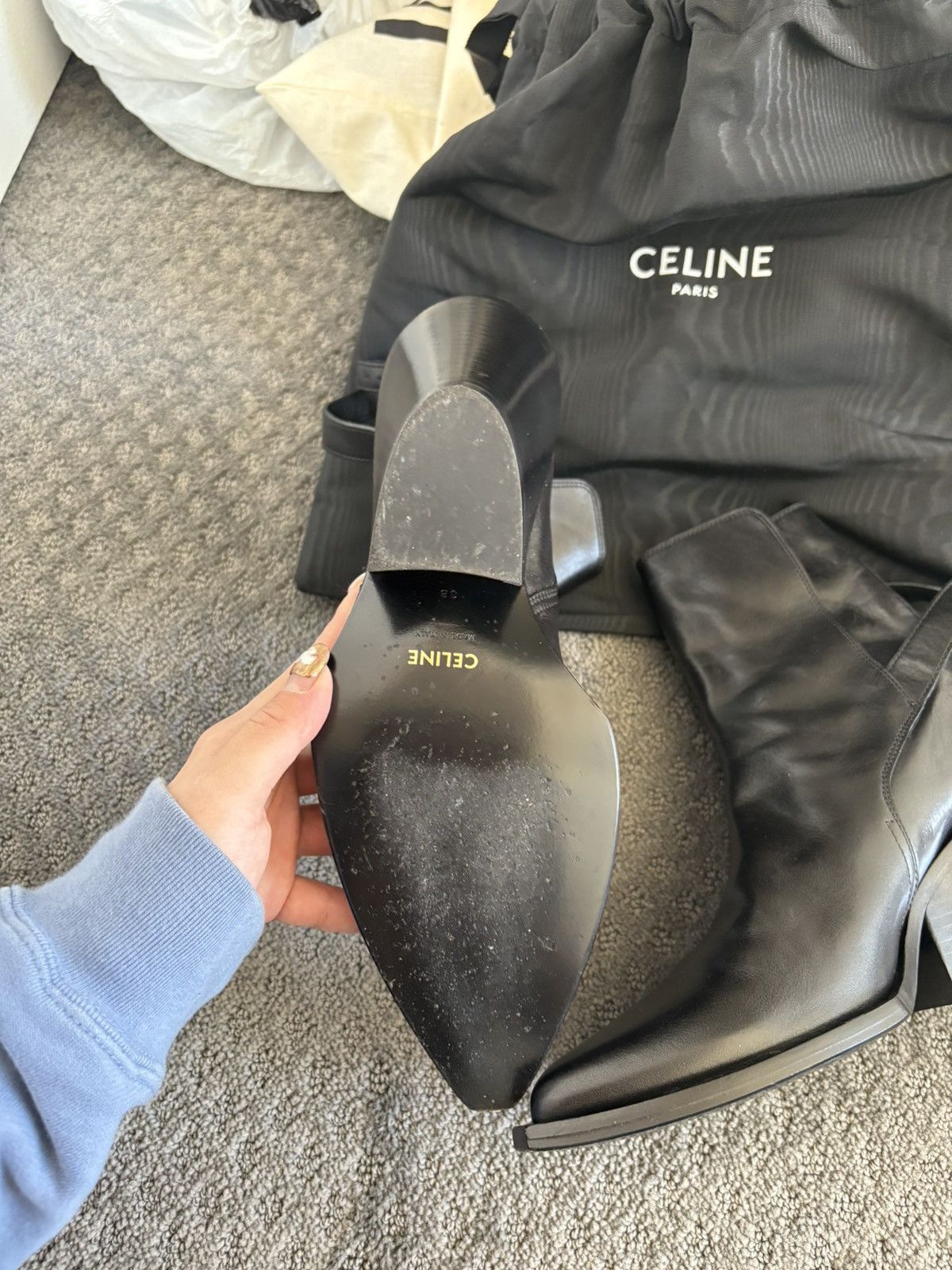 Celine Celine Joan Calfskin Boots Size US 8 / IT 38 - 3 Thumbnail