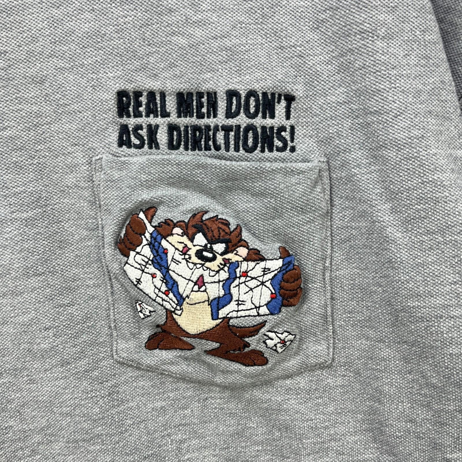 Other Vintage 90s Taz Looney Tunes Pocket T-Shirt Real Men 2XL Size US XXL / EU 58 / 5 - 3 Thumbnail