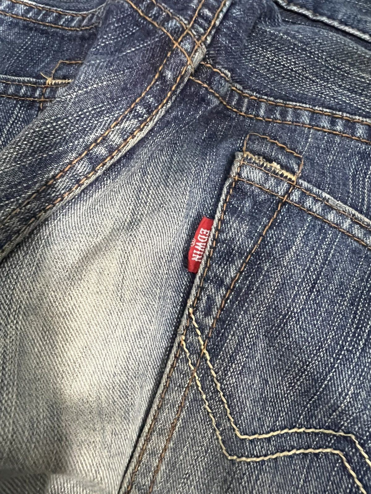 Japanese Brand Edwin Exclusive Vintage XV Mud Wash Denim Jean Japan Size US 33 - 16 Thumbnail